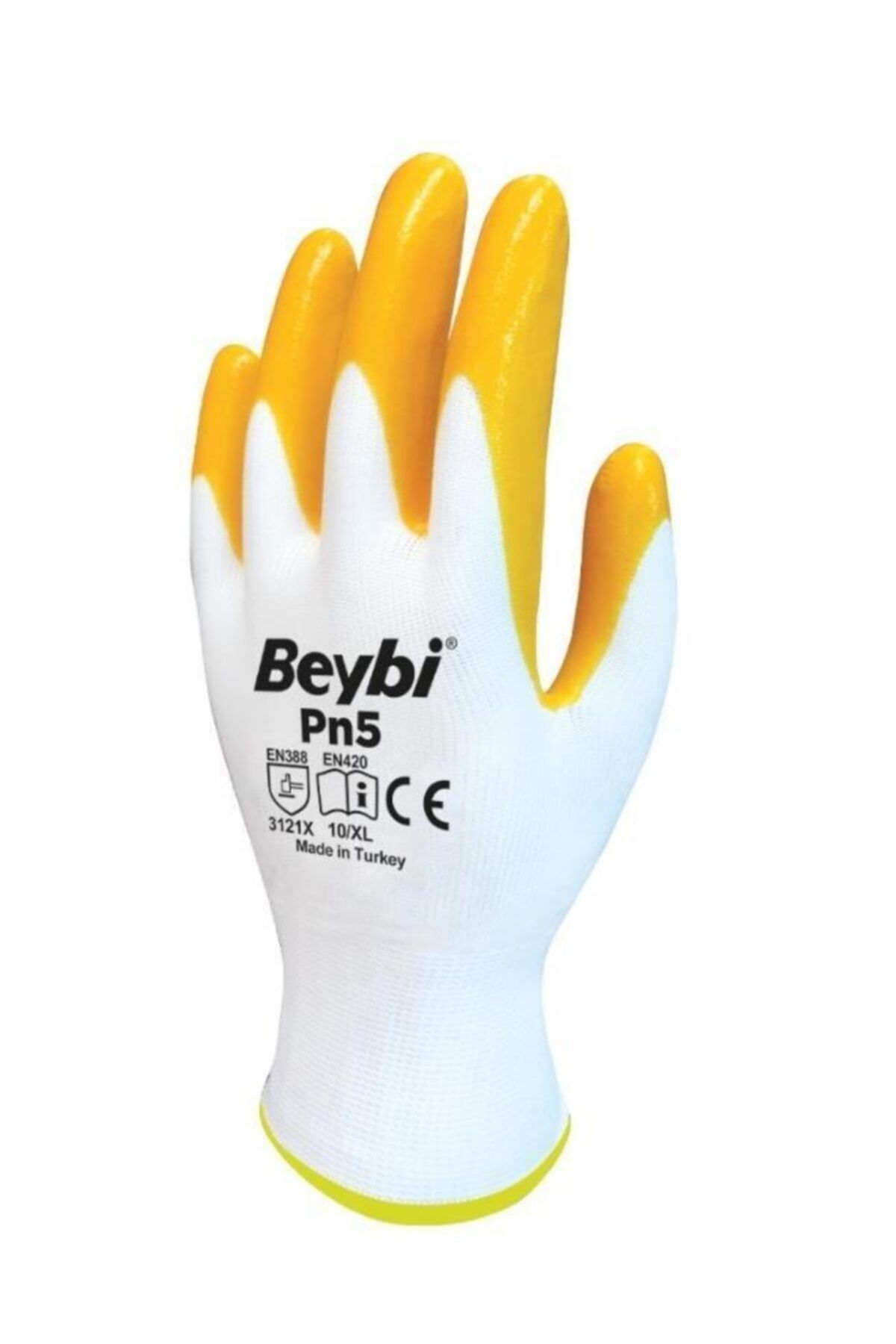 Beybi Pn5 Nitril Sarı Iş Eldiveni 9 Beden - 288 Çift