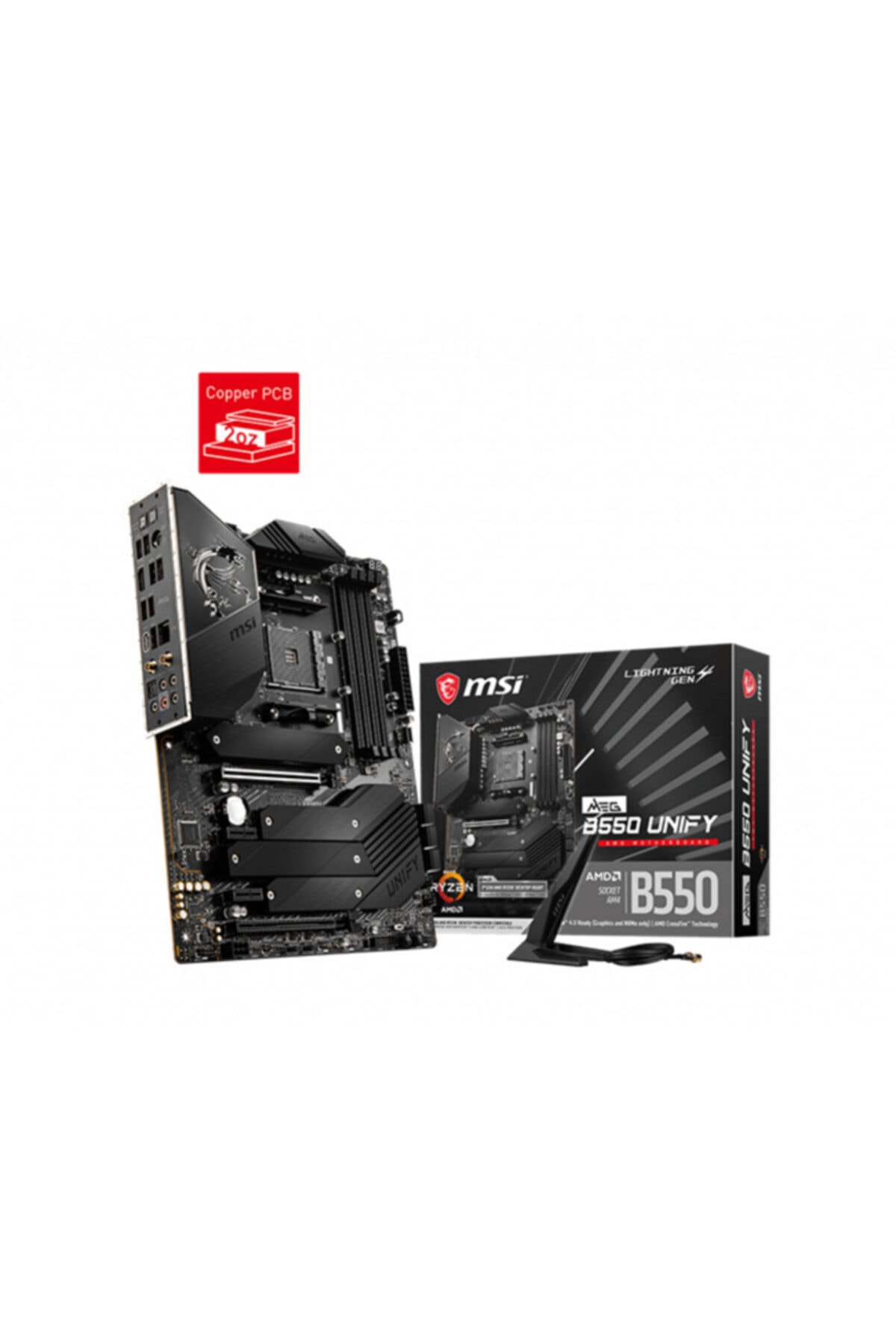 MSI Meg B550 Unıfy Ddr4 5100mhz 1xhdmı 4xm.2 Usb 3.2 Atx Am4