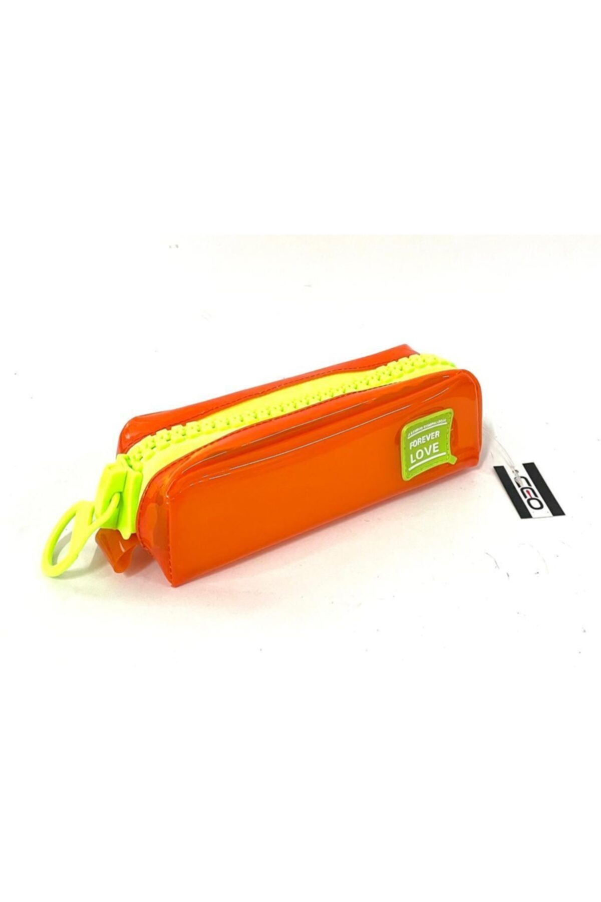 Ceo Sport Kalın Fermuar Fosforlu Renk Şeffaf Kalem Kutusu