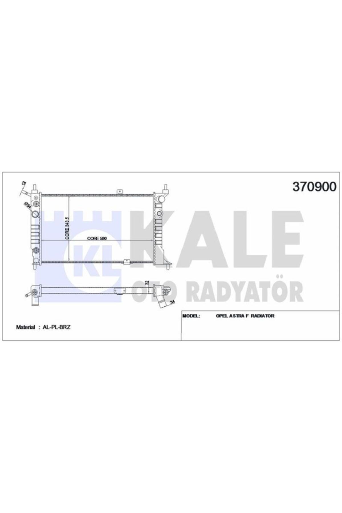 ÖZGÜÇYEDEK Motor Su Radyatoru (brazıng) Klımalı M,t Astra F X16xel