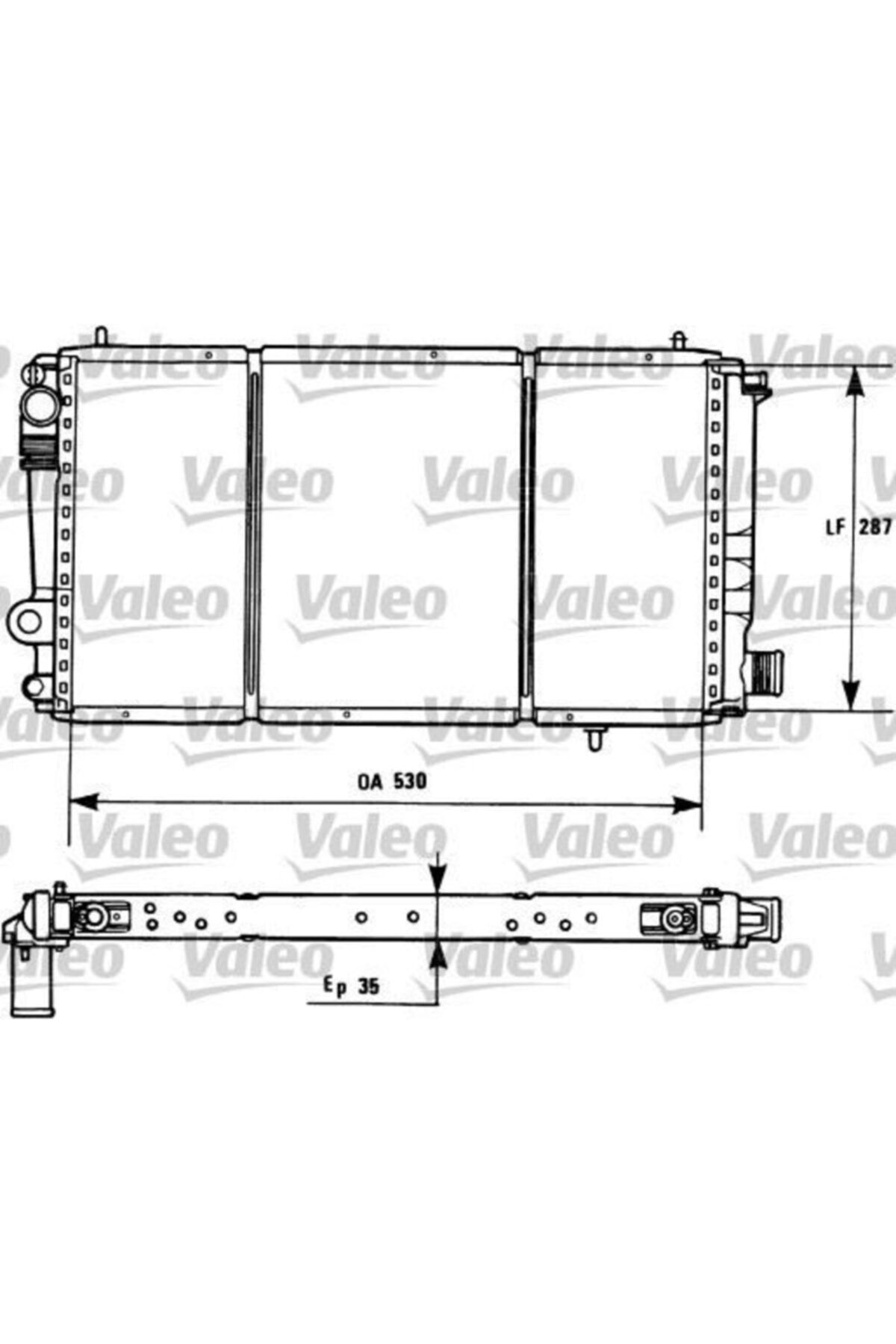 ÖZGÜÇYEDEK Motor Su Radyatoru C15 1,9d 95