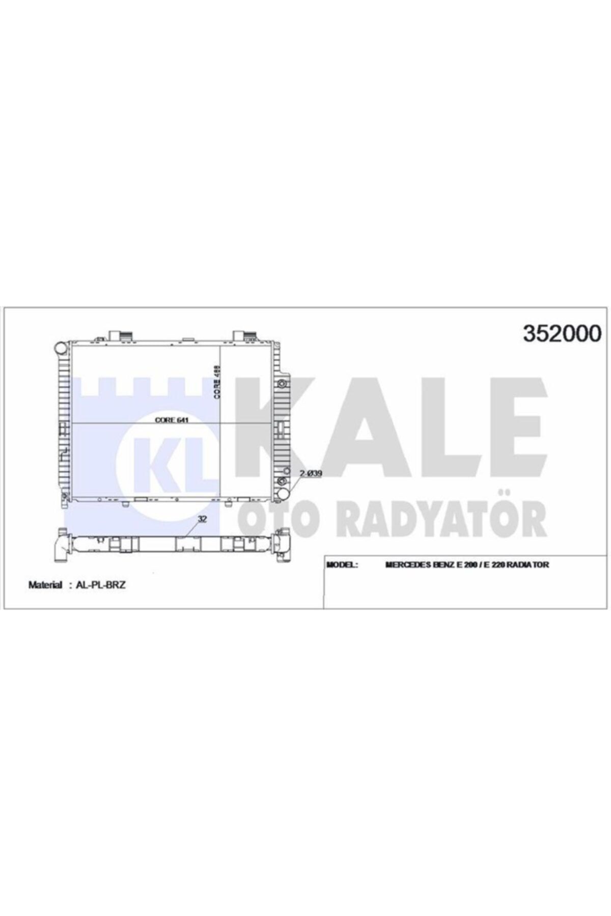 ÖZGÜÇYEDEK Motor Su Radyatoru (m111) E-class W210 9702 S210 9703