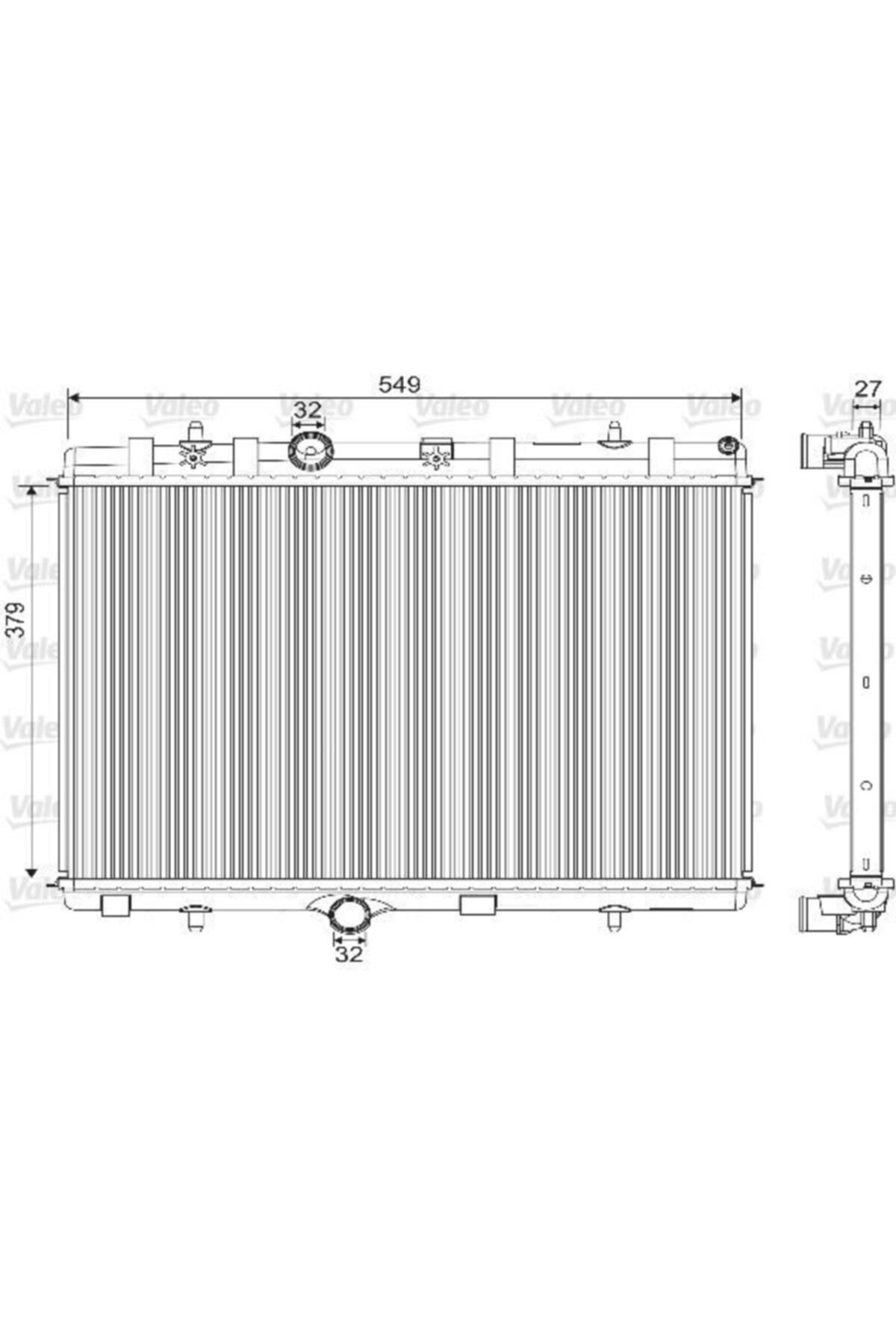 ÖZGÜÇYEDEK Motor Su Radyatoru P301 C Elysee P2008 P1007 P207 P208 C2 C3 Iı C3 Pıcasso C3 C3