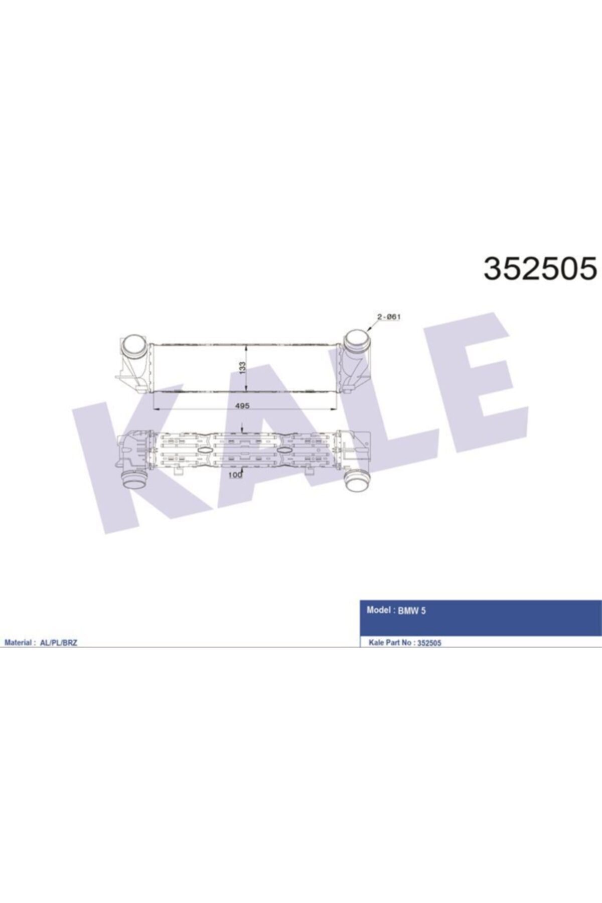ÖZGÜÇYEDEK Turbo Radyatoru Bmw F10 F11 N20
