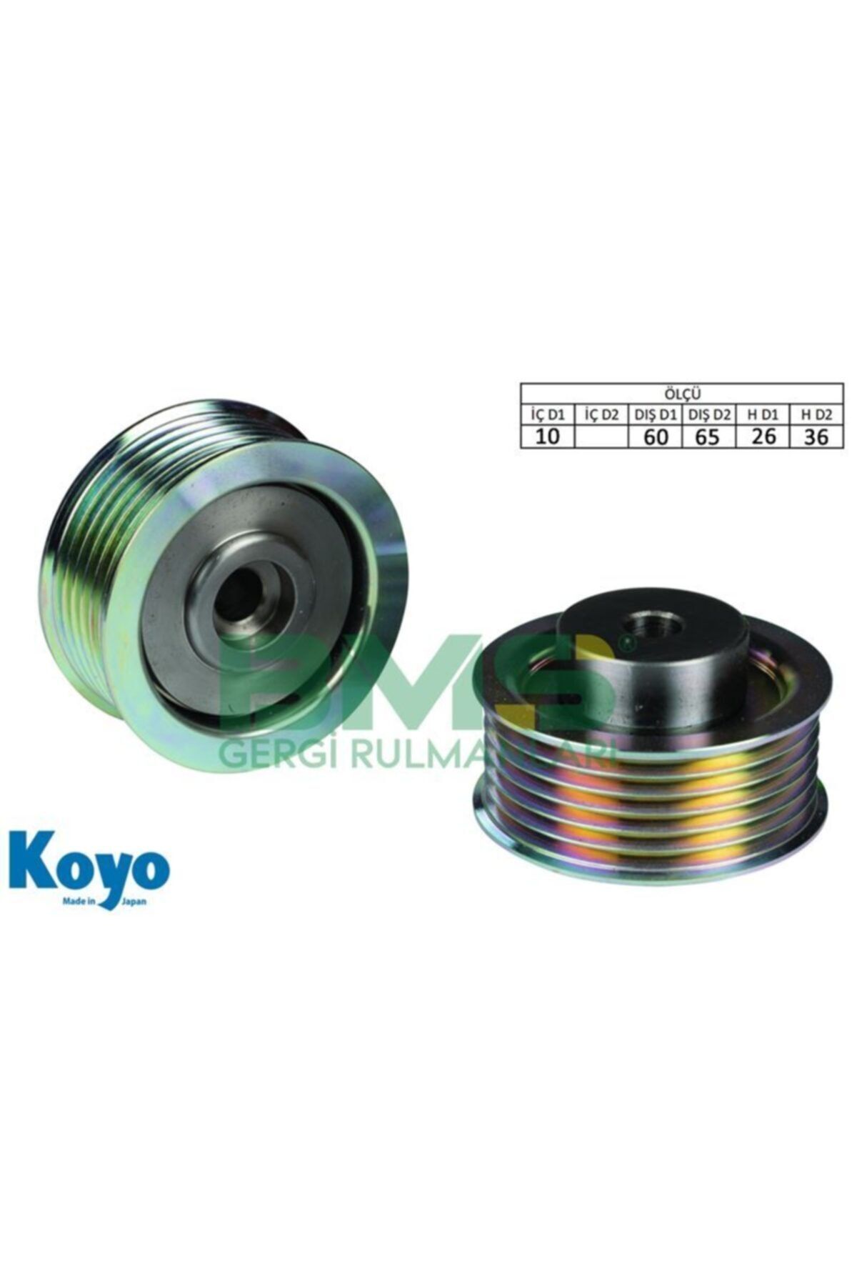 ÖZGÜÇYEDEK Alternator Gergı Rulmanı 10x60 / 65x26 / 36 6 Pk Demır (ıron) Suzukı Grand Vıtar