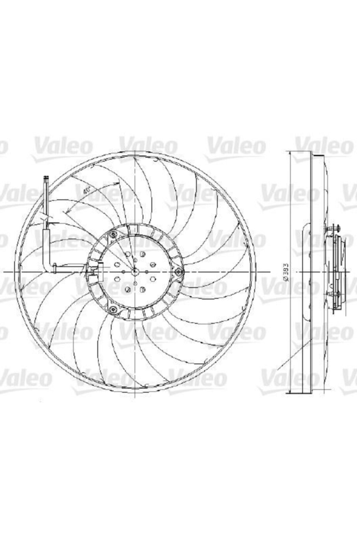 ÖZGÜÇYEDEK Fan Motoru Buyuk Olan 400w 383mm Audı A6 0511 Blb Bna Bre Brf Byk Bdw