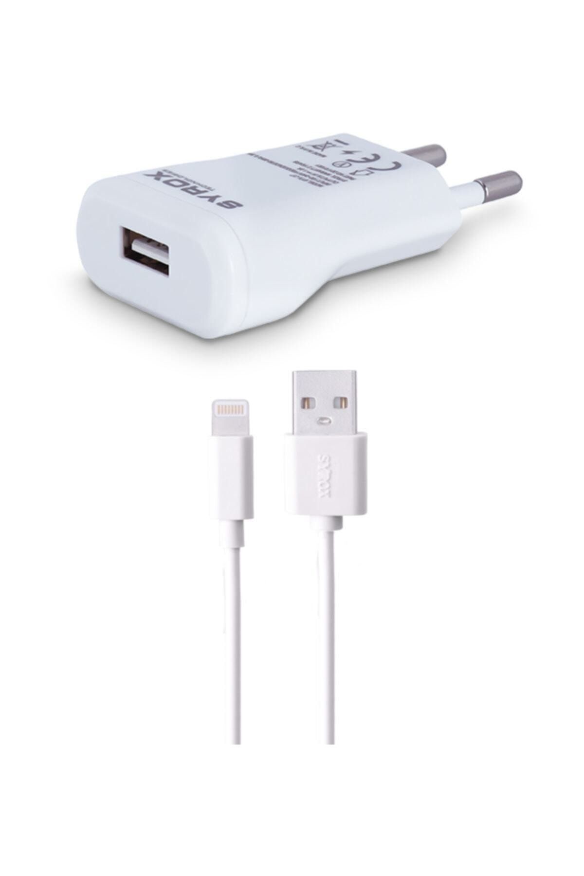 Syrox Iphone 5-6-7-8-x Duvar Lightning Şarj Aleti 1.0a J17