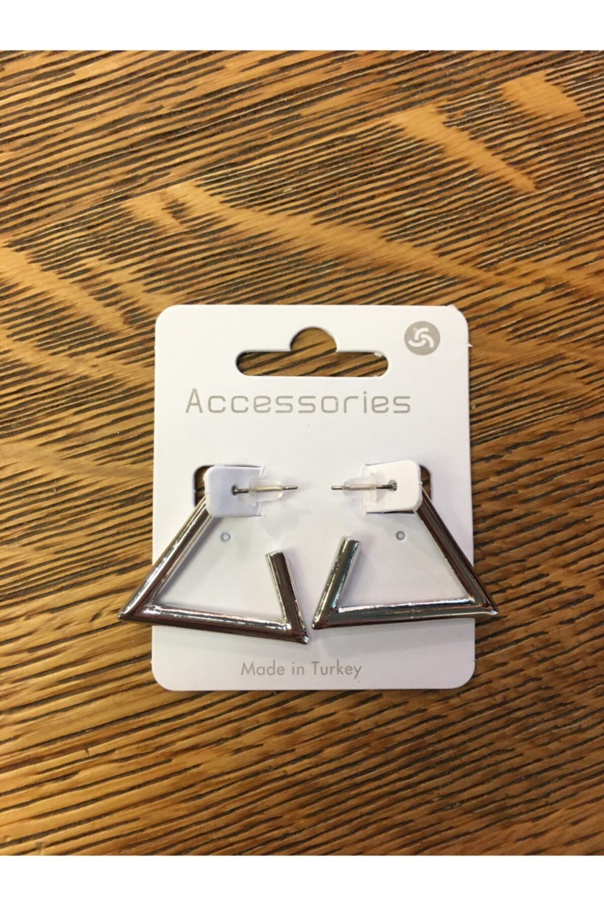 Accessories Silver Üçgen Model Küpe