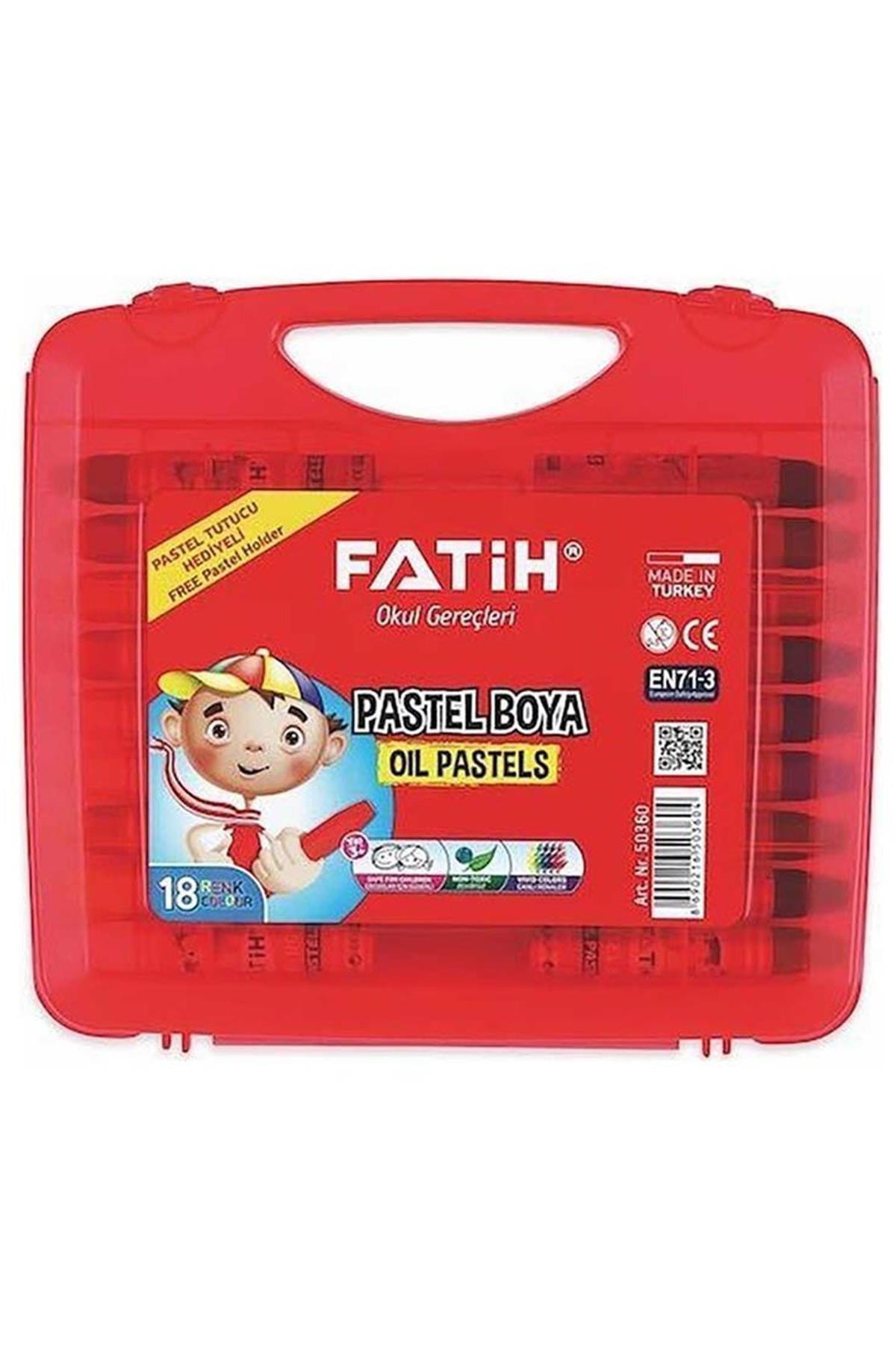 Fatih 18'li Pastel Boya Kıng Sıze Çantalı 50360