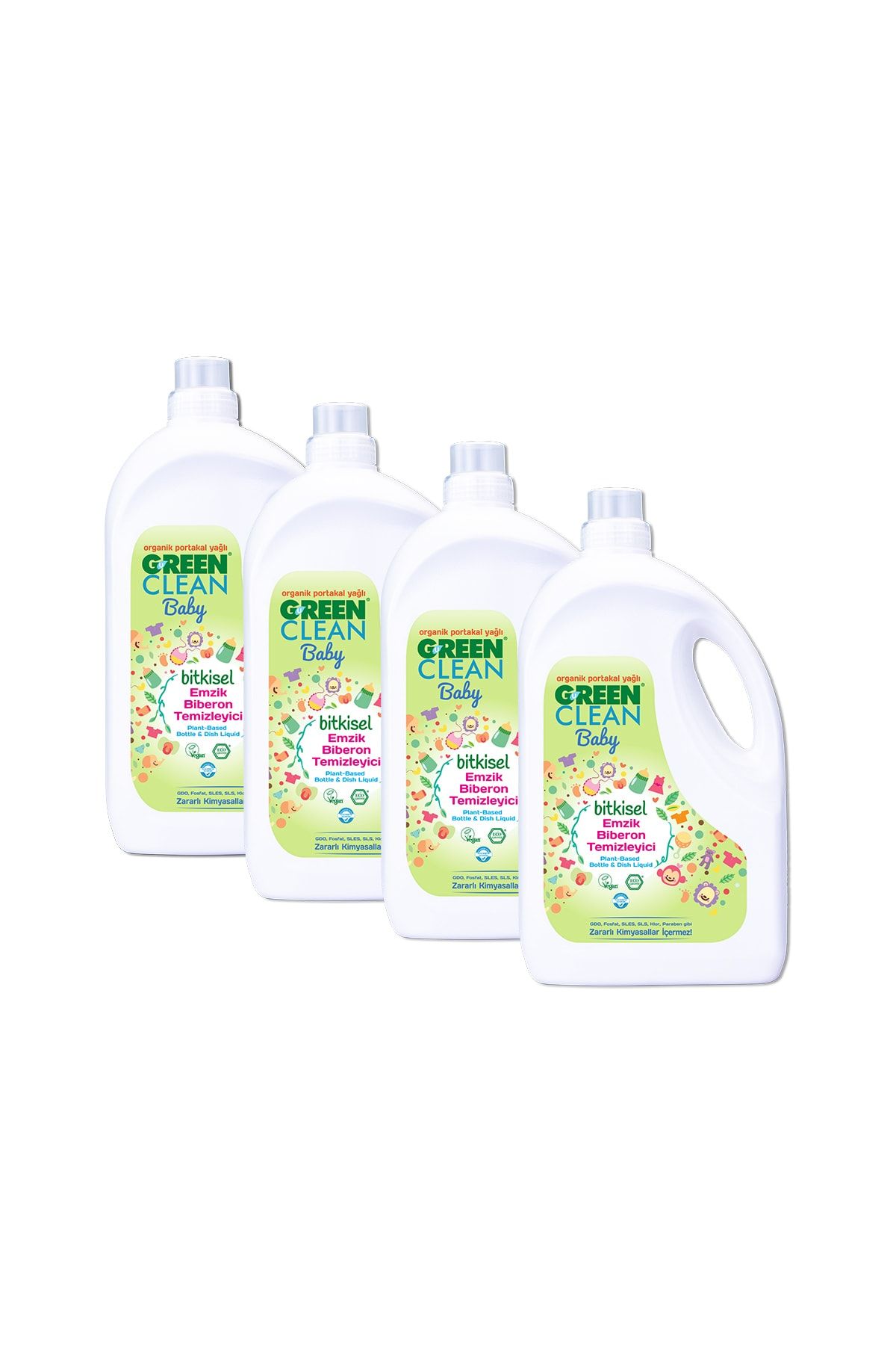 Green Clean U Bebek Emzik Biberon Temizleyici Portakal Yağlı 2,75lt 4'lü Set Platin-tedarik-013