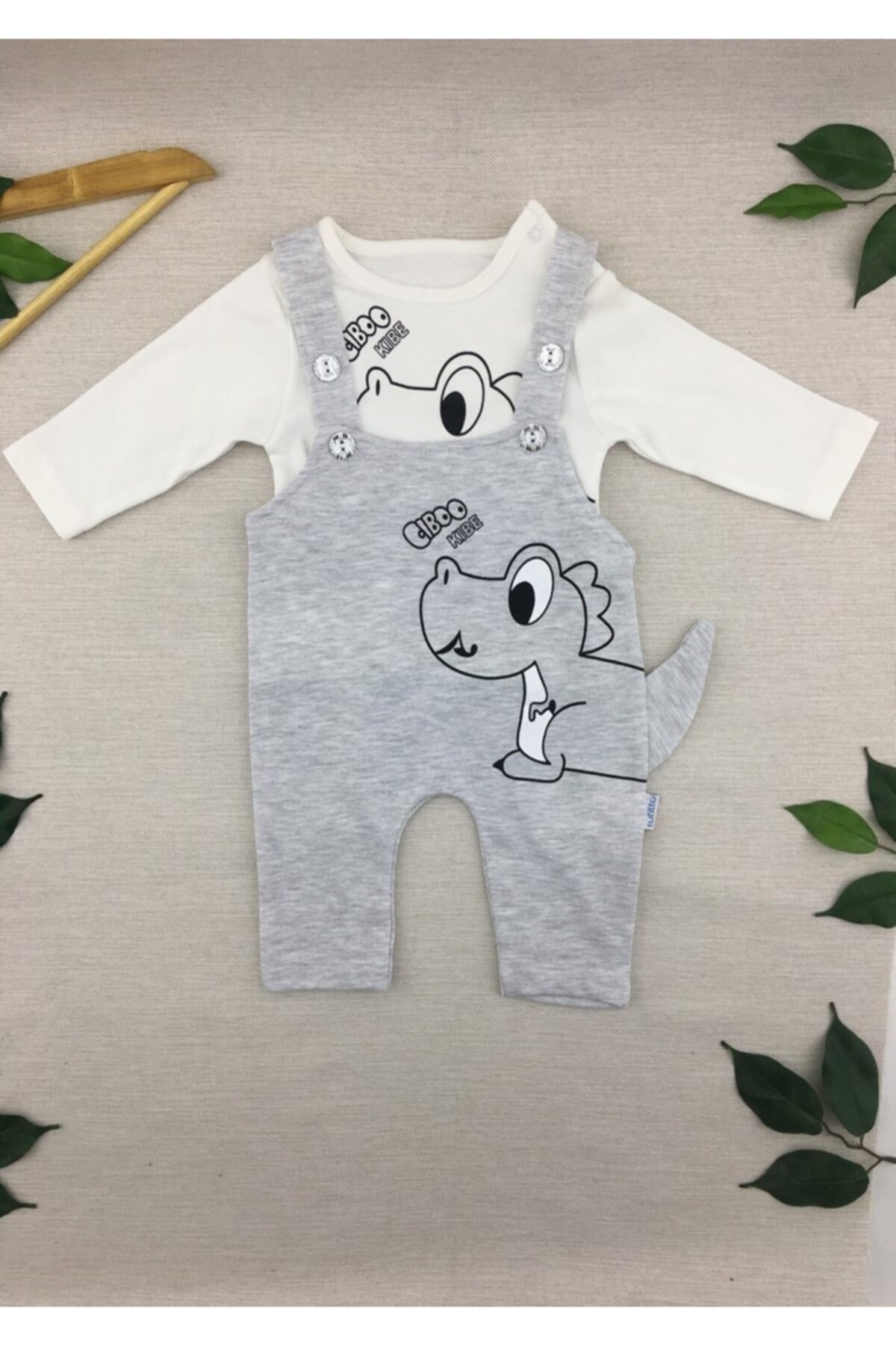Cool Baby Kız Bebek Gri Salopet 869