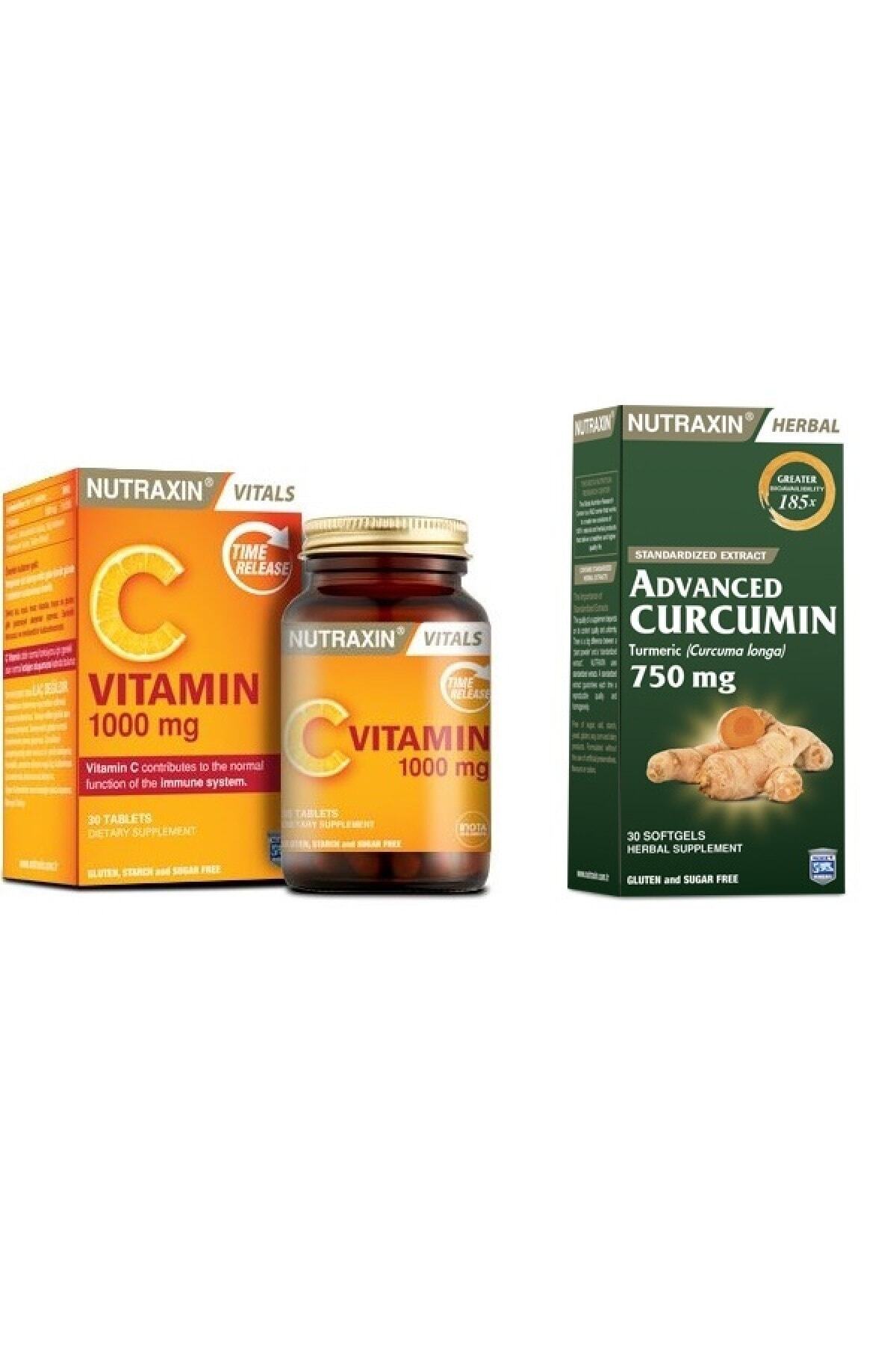 Nutraxin L-askorbik Asit Içeren C Vitamin Ve Zerdeçal Ekstreli 30 Yumuşak Jelatin Kapsül
