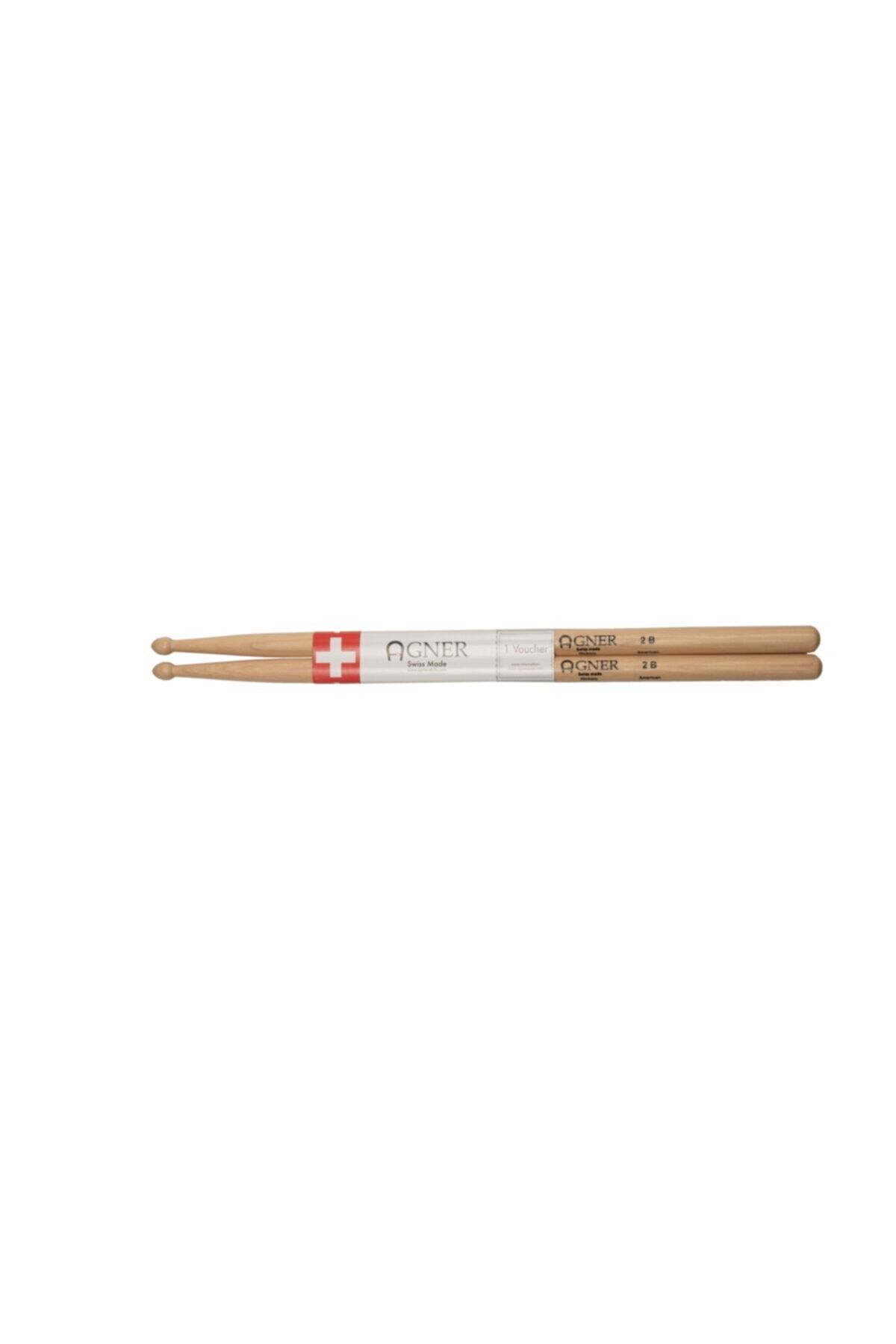 Agner Drumsticks Hickory Series 2b American Baget