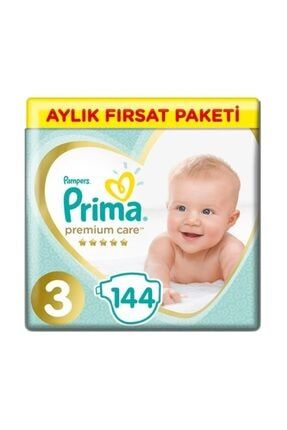 Bebek Bezi Premium Care 3 Beden 144 Adet Midi Aylık Fırsat Paketi Image 0