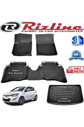 Hyundai I20 3d Paspas + 3d Bagaj Havuzu Hb 2008-2014 Arası Siyah Set Image 0