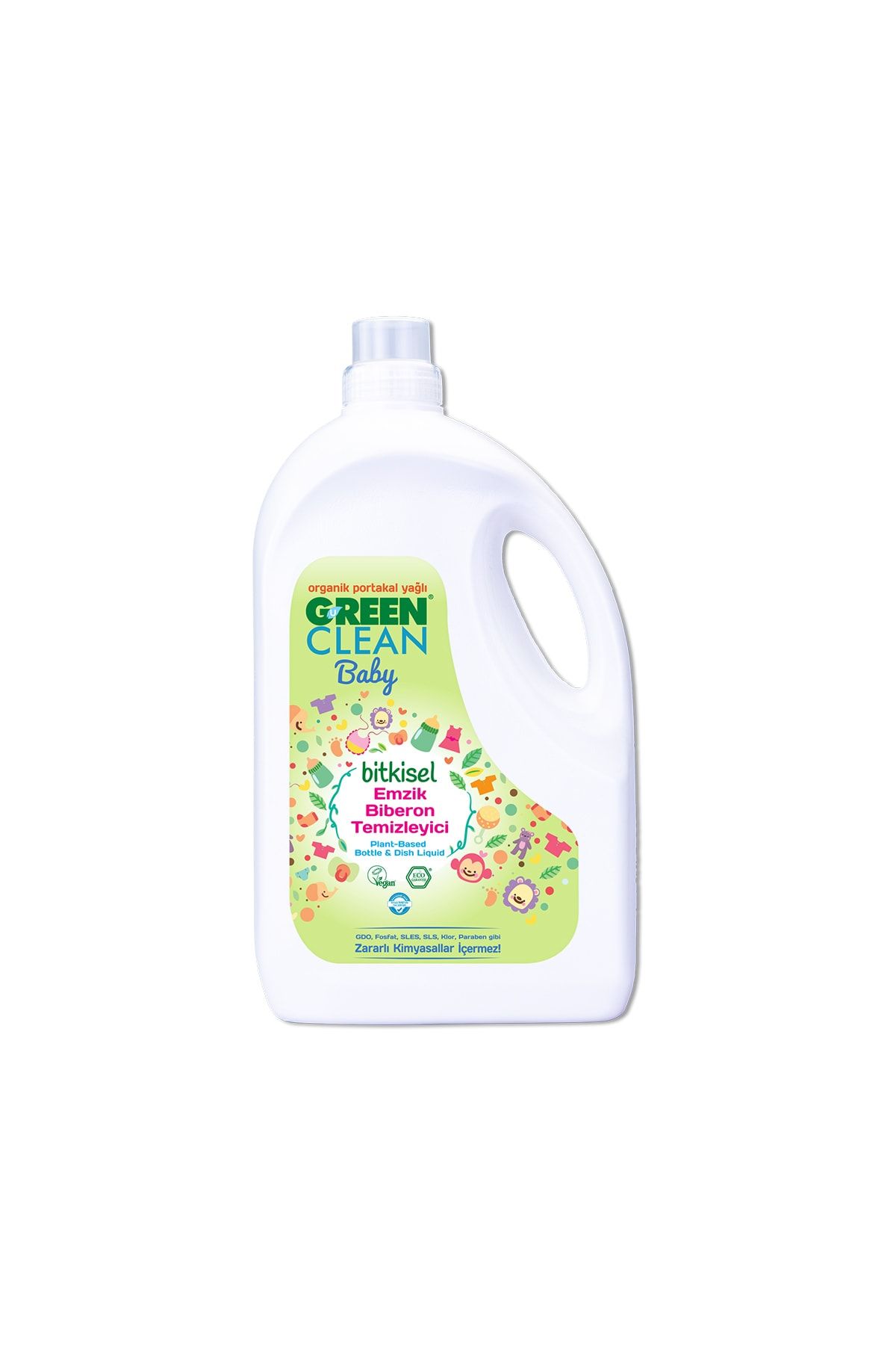 Green Clean Portakal Yağlı U Bebek Bitkisel Emzik Biberon Temizleyici 2,75 lt 043