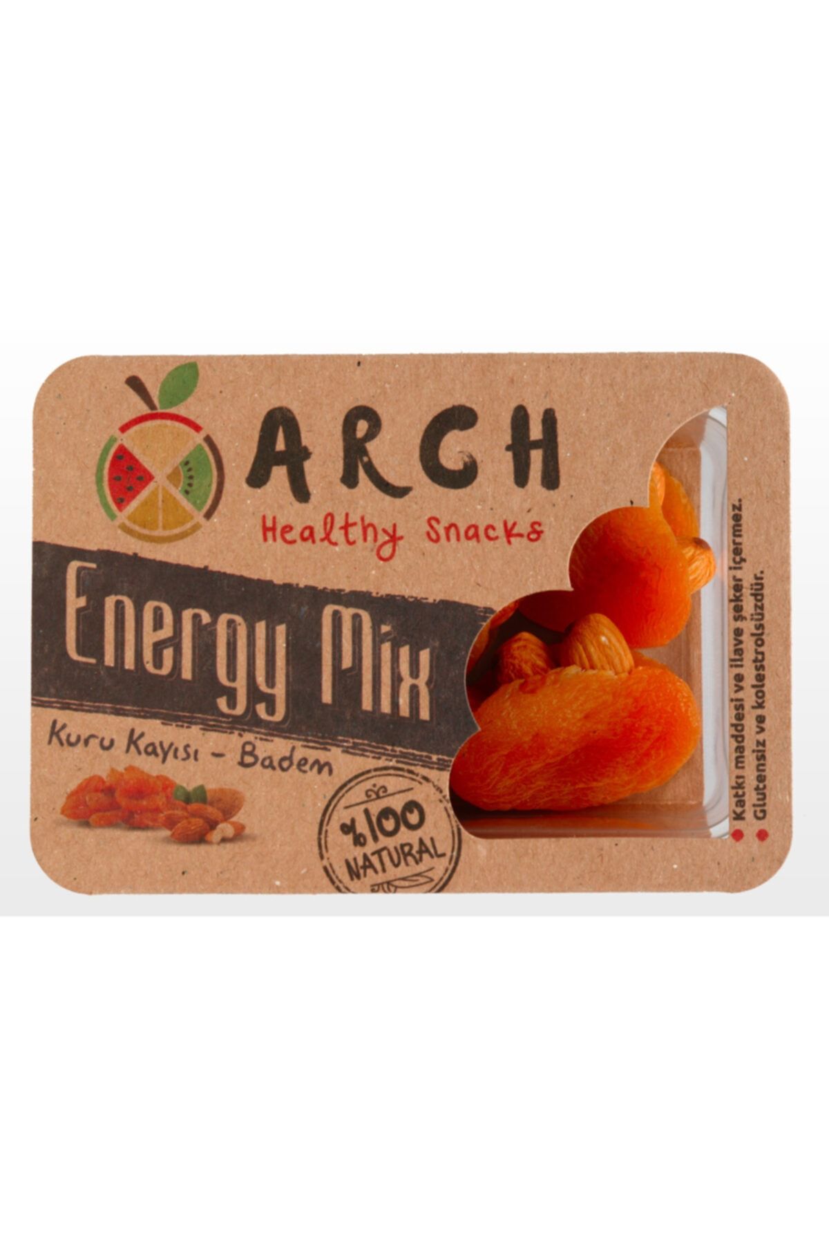 Arch Healthy Snacks Kuru Kayısı & Bademli Energy Mix 16'lı Koli (70grx16)
