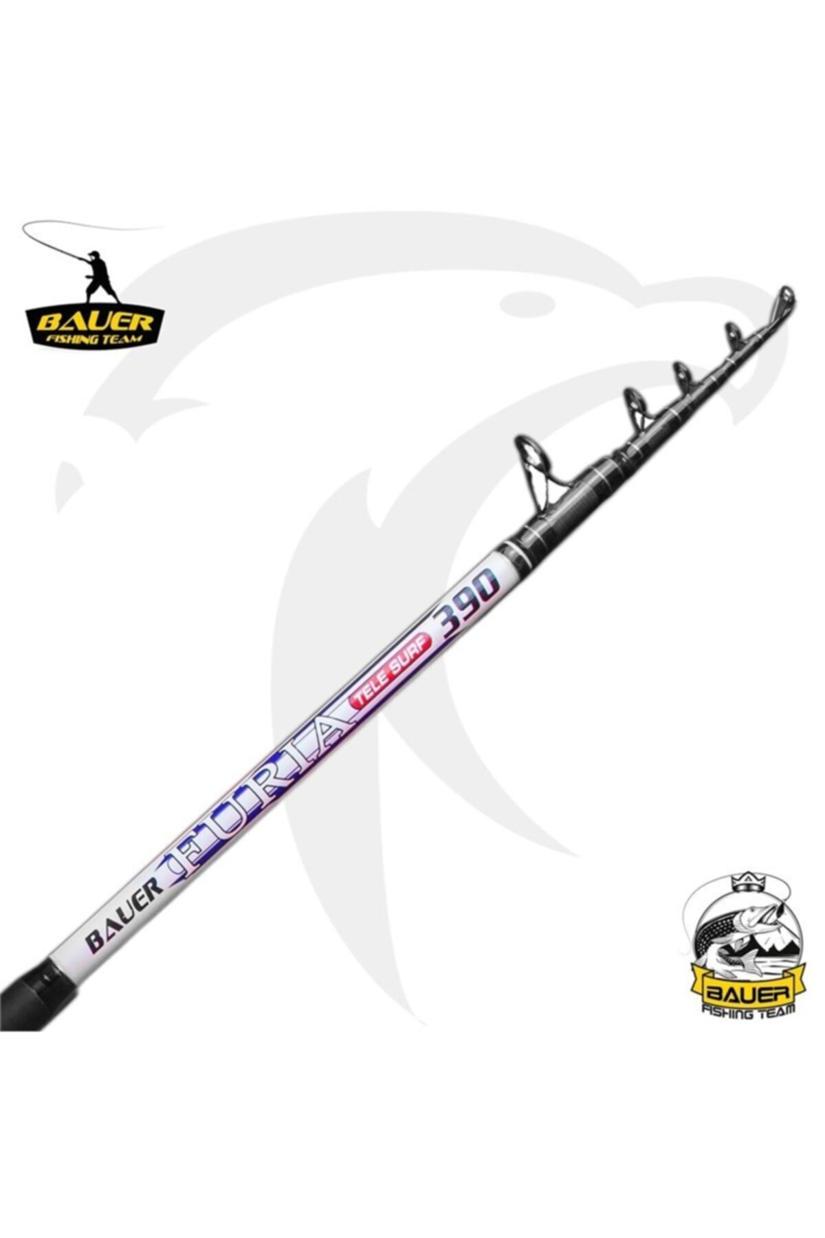 BAUER Furıa Teleskopik Surf Olta Kamışı 420 Cm 100-200 Gr.