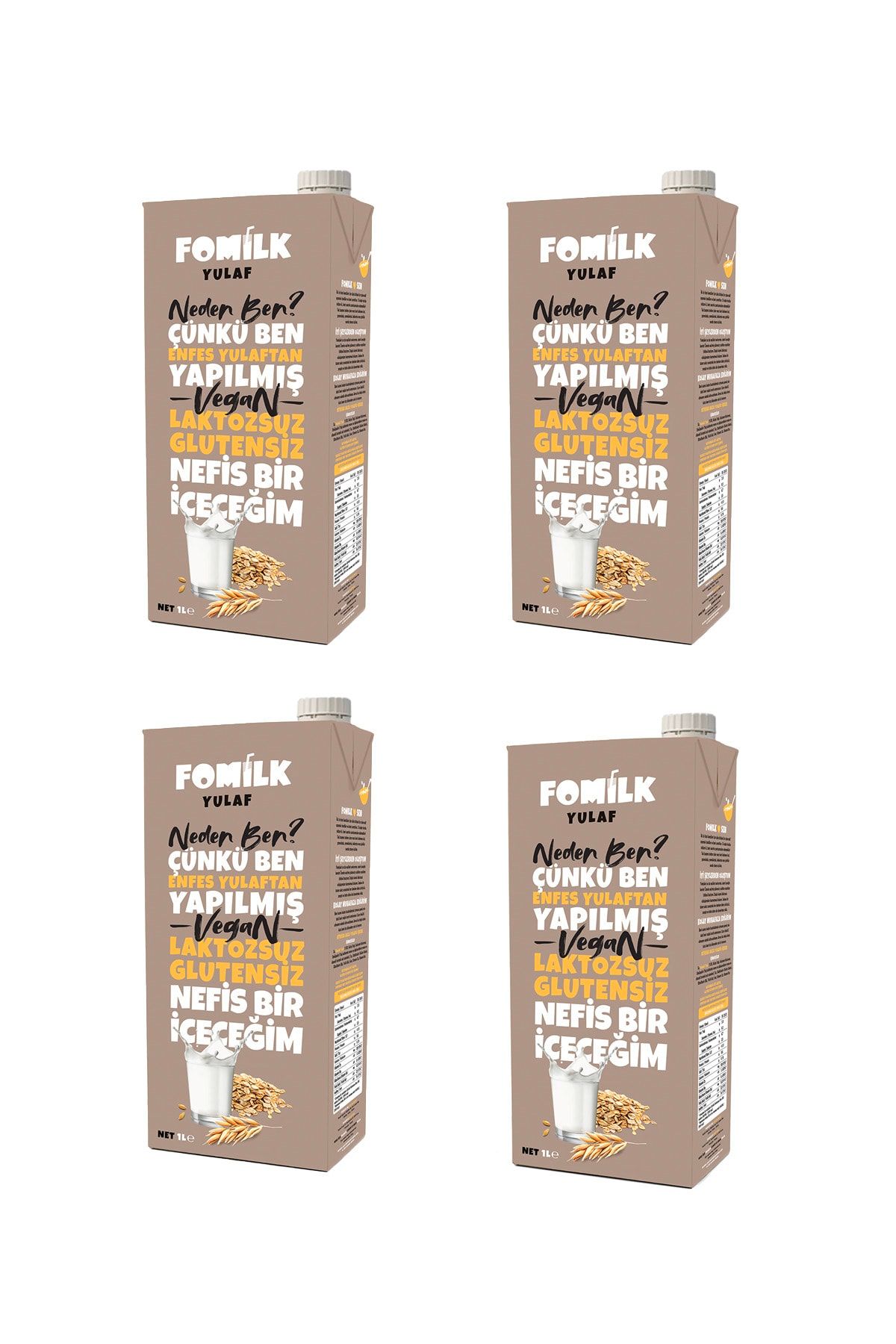 Fomilk Yulaf Sütü 1 lt X 4