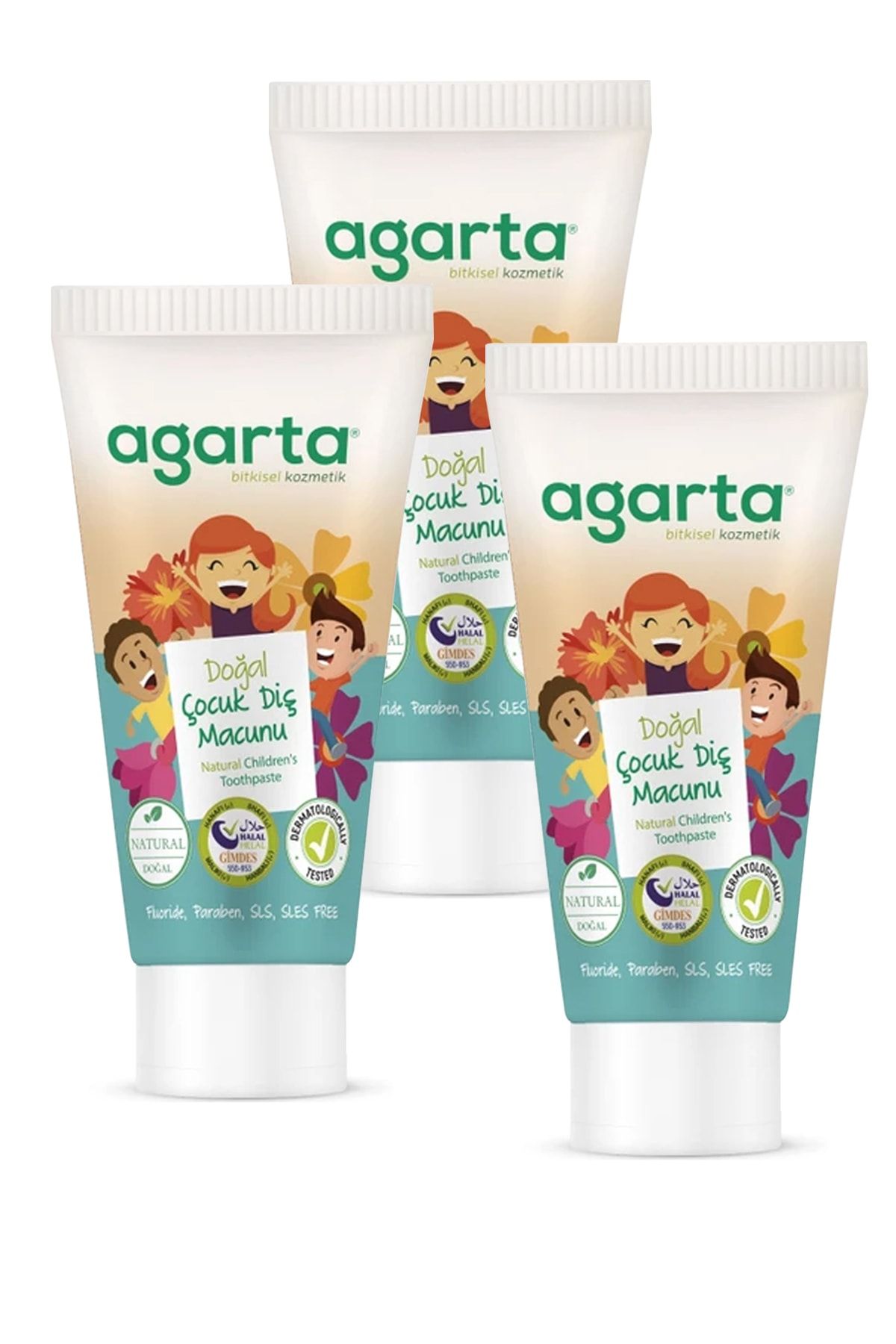 Agarta Çocuk Diş Macunu 75ml 3 Adet
