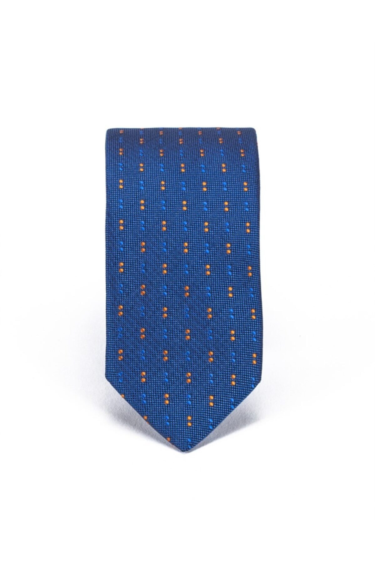 Tudors Erkek Mavi Üzerine Noktalı Klasik Kravat Kr16013-20042