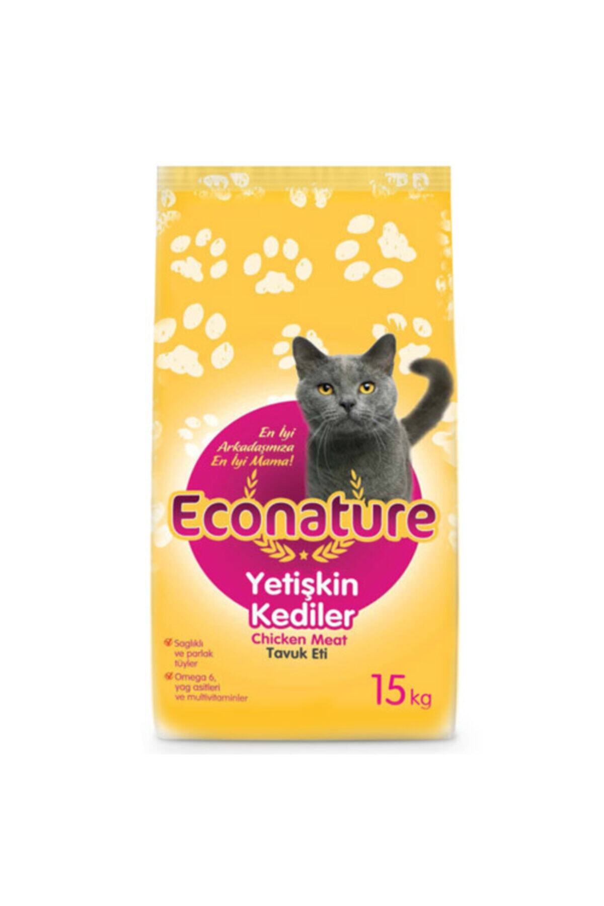 Econature Yetişkin Kedi Maması Tavuklu 15 Kg