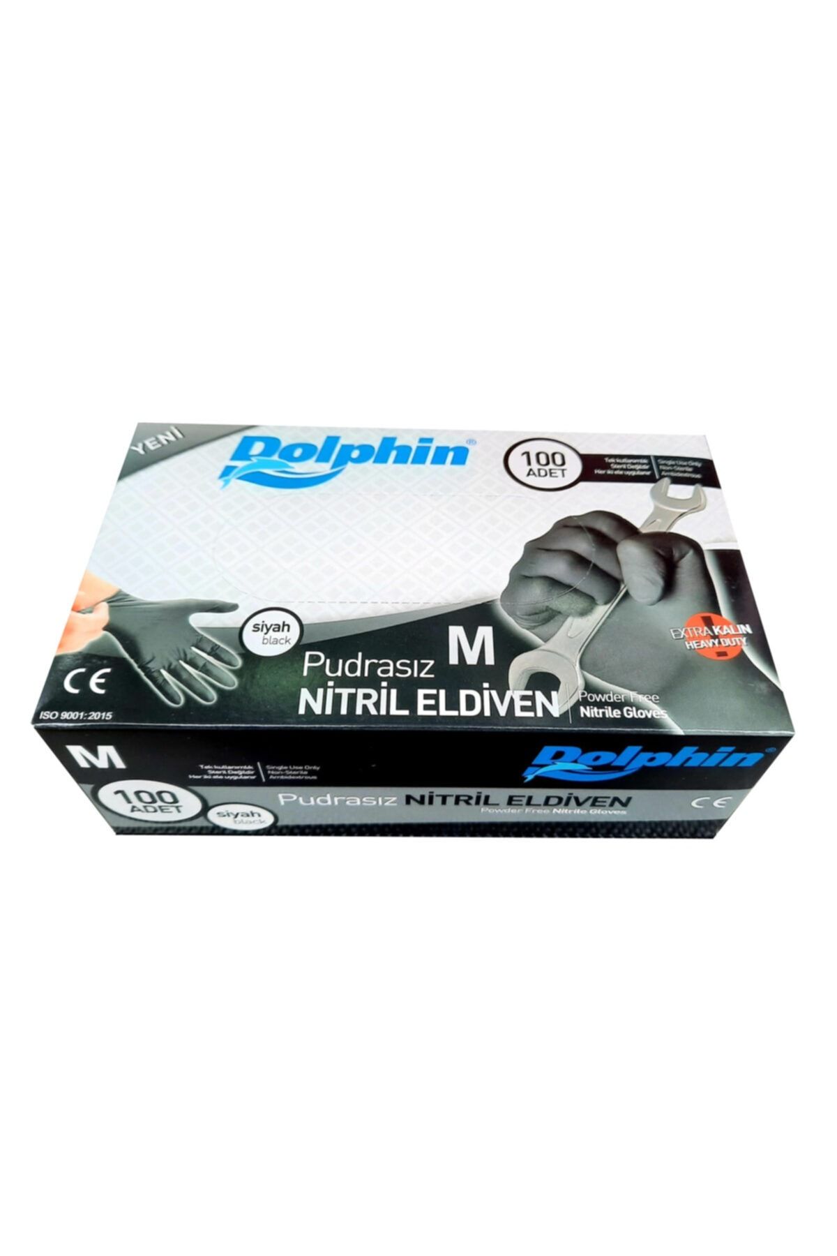 dolphin extra kalin nitril siyah eldiven m beden 100 lu paket fiyati yorumlari trendyol