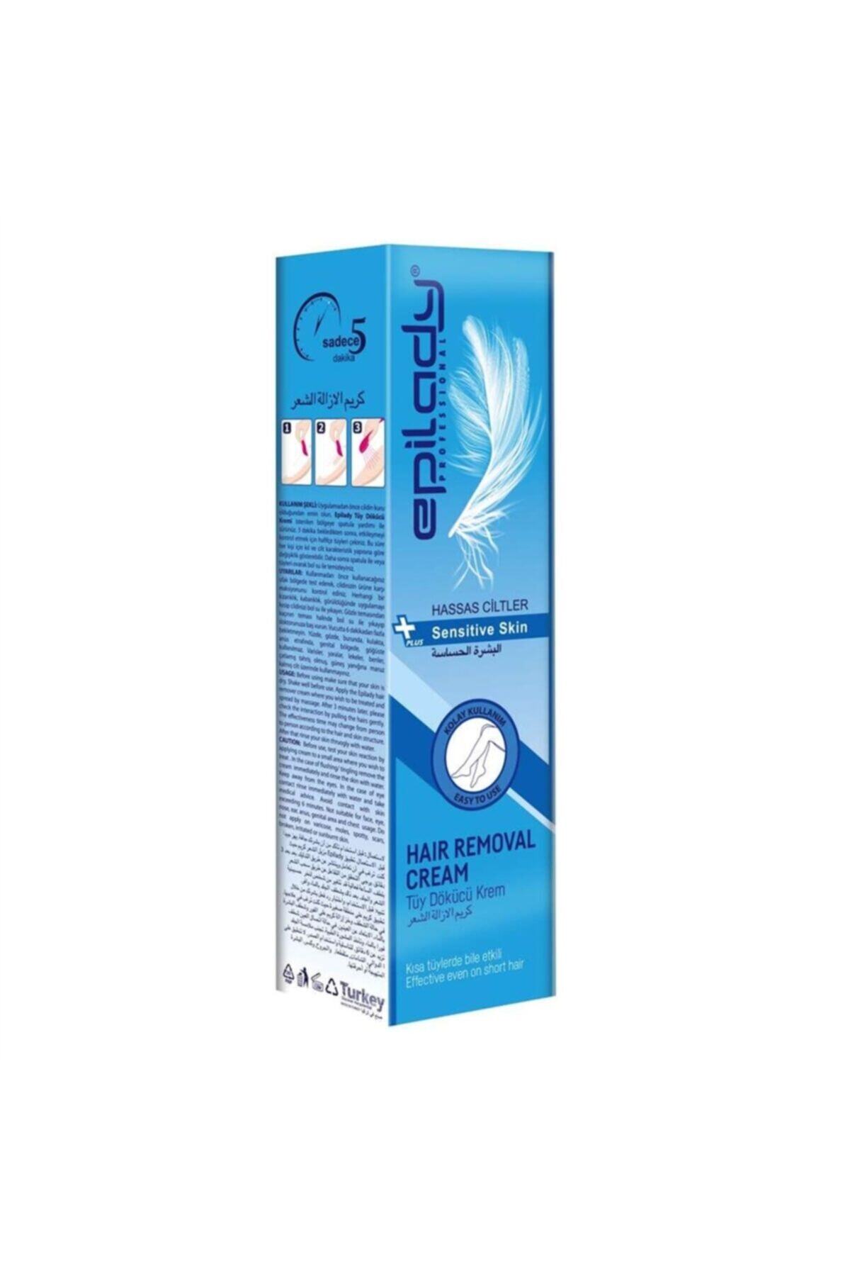 EFSANEAVM Epılady Hassas Ciltler Için Tüy Dökücü Krem Mavi 40 Ml