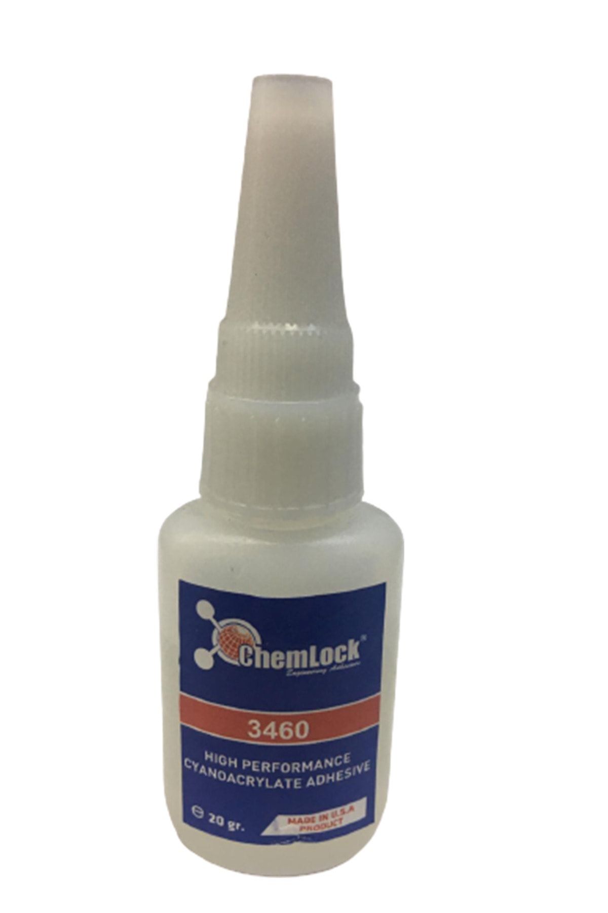 Chemlock 3460 Leke İz Buğu Yapmayan Şeffaf Hızlı Yapıştırıcı 20 gr.