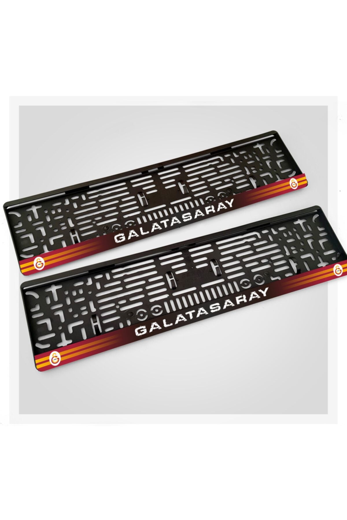 Tual Tasarım 2 Adet Galatasaray Logolu Uv Plakalık