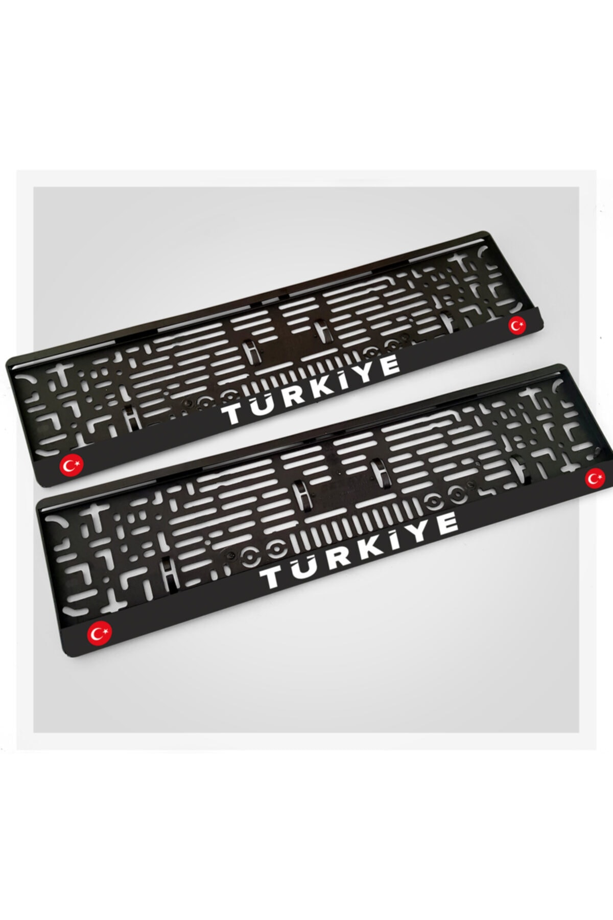 Tual Tasarım 2 Adet Türkiye Yazılı Uv Plakalık