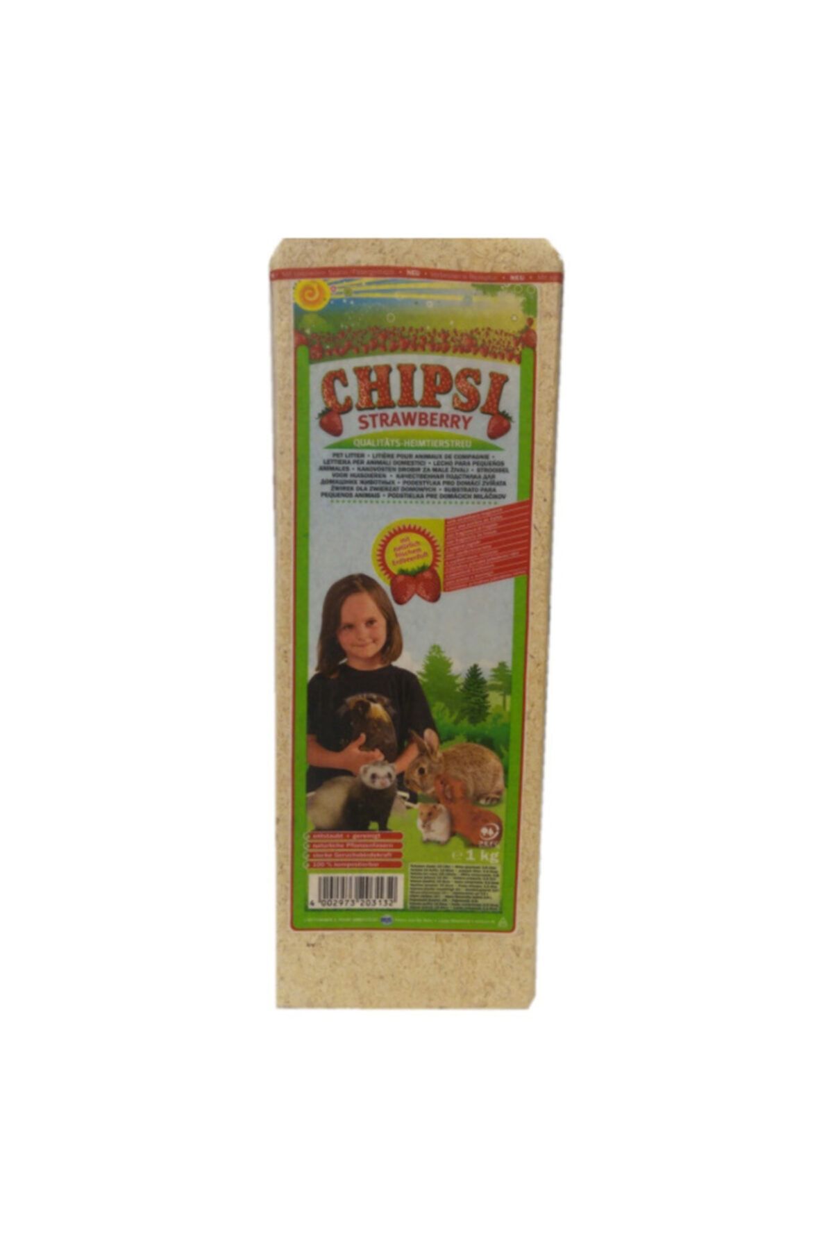 Chipsi Çilek Aromalı Kemirgen Talaşı 1000 Gr (15 Lt)