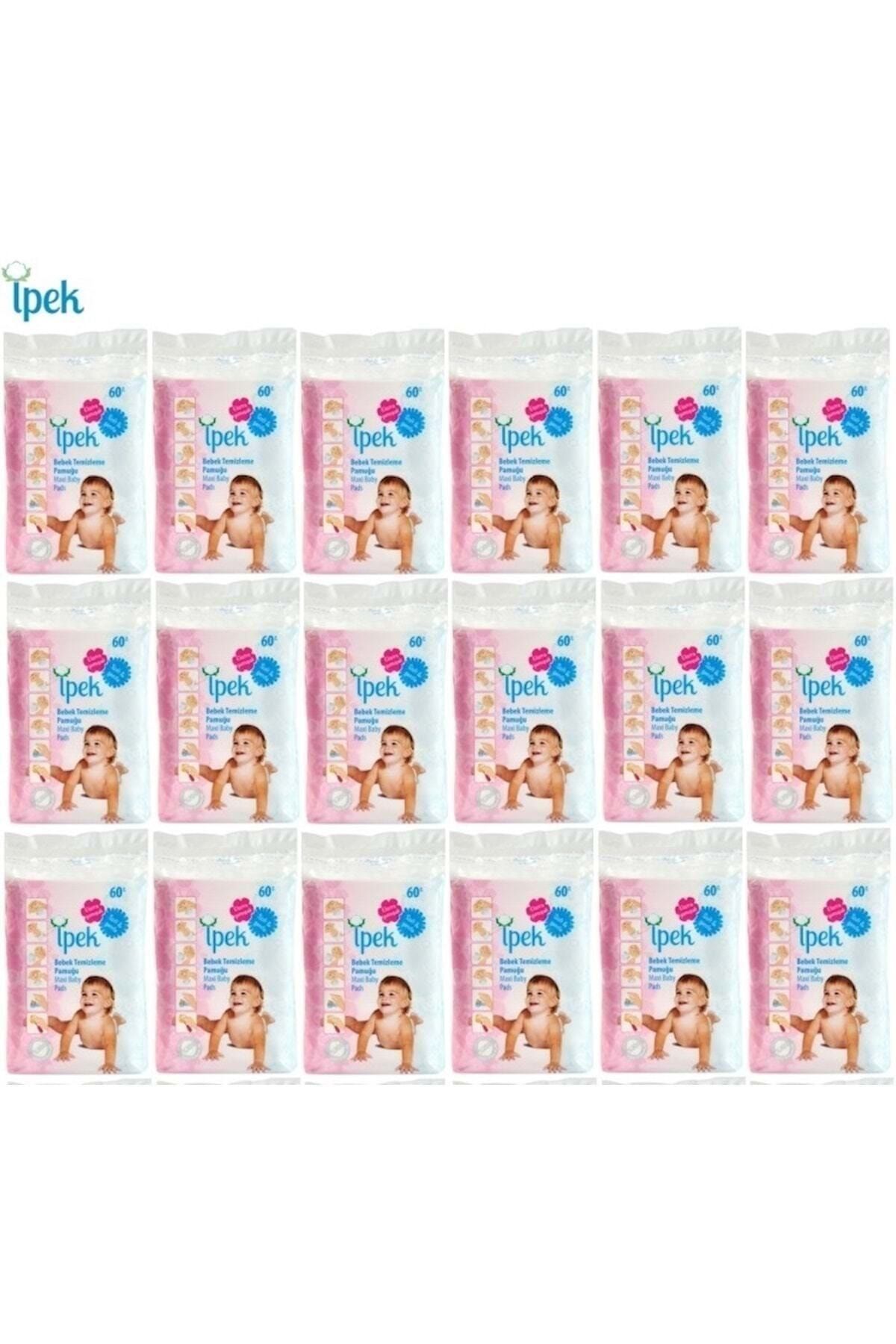 İpek Bebek Temizleme Pamuğu 1080 Adet (18pk*60)