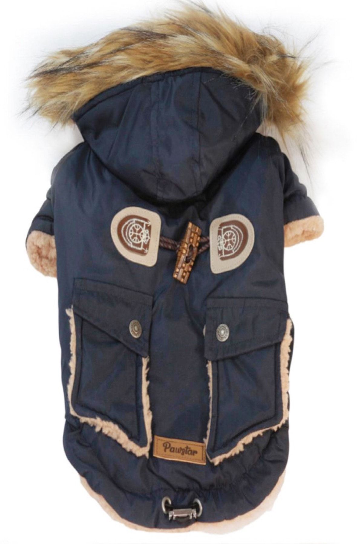Pomizmirstore Haki Kapüşonlu Mont Küçük- Orta Irk