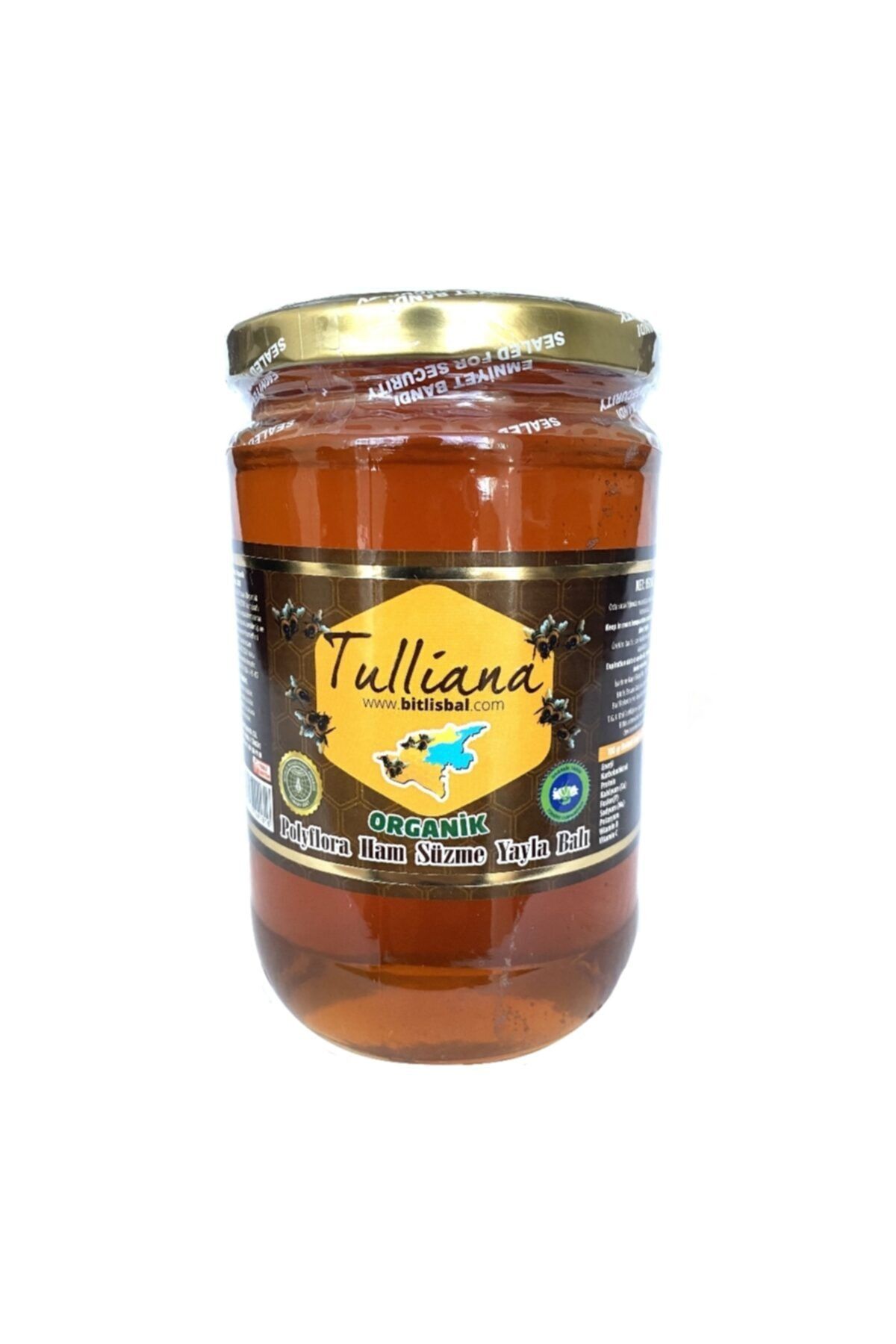 Tulliana Organik Polyflora Ham Yayla Balı (850g) -