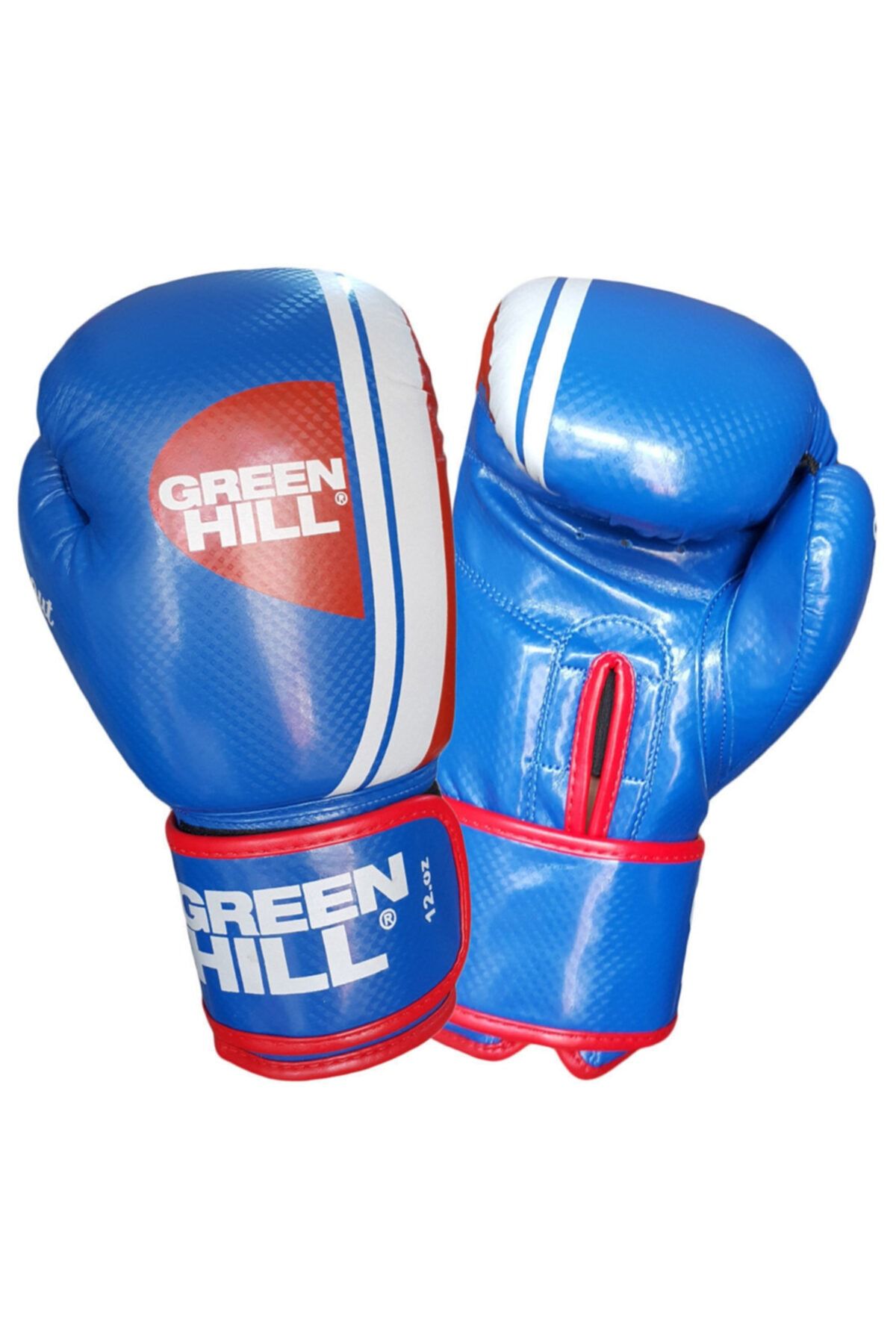 Green Hill Mavi Knock Out Carbon Deri Boks Ve Kick-boks Eldiveni
