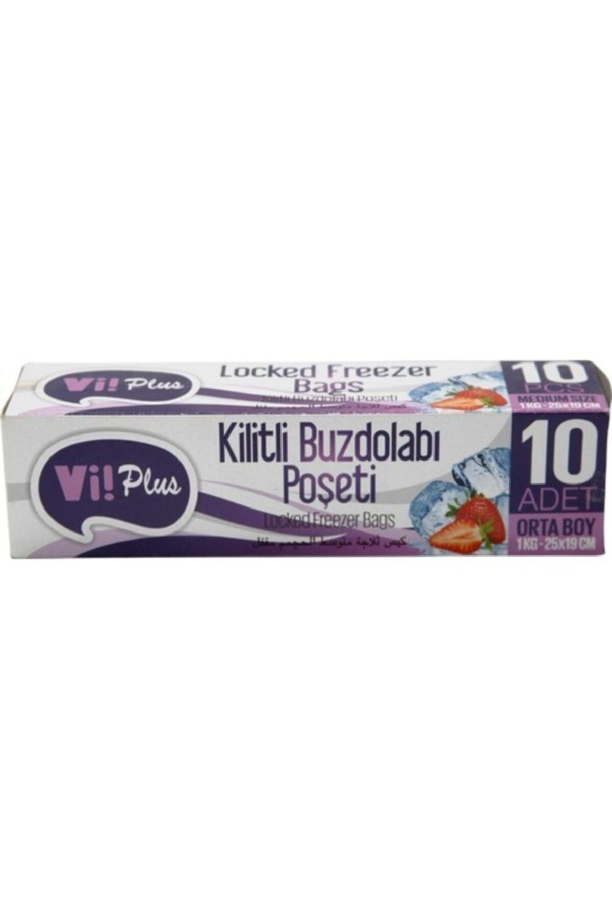 Vi! Plus Kilitli Buzdolabı Poşeti Orta Boy 25 X 19 cm