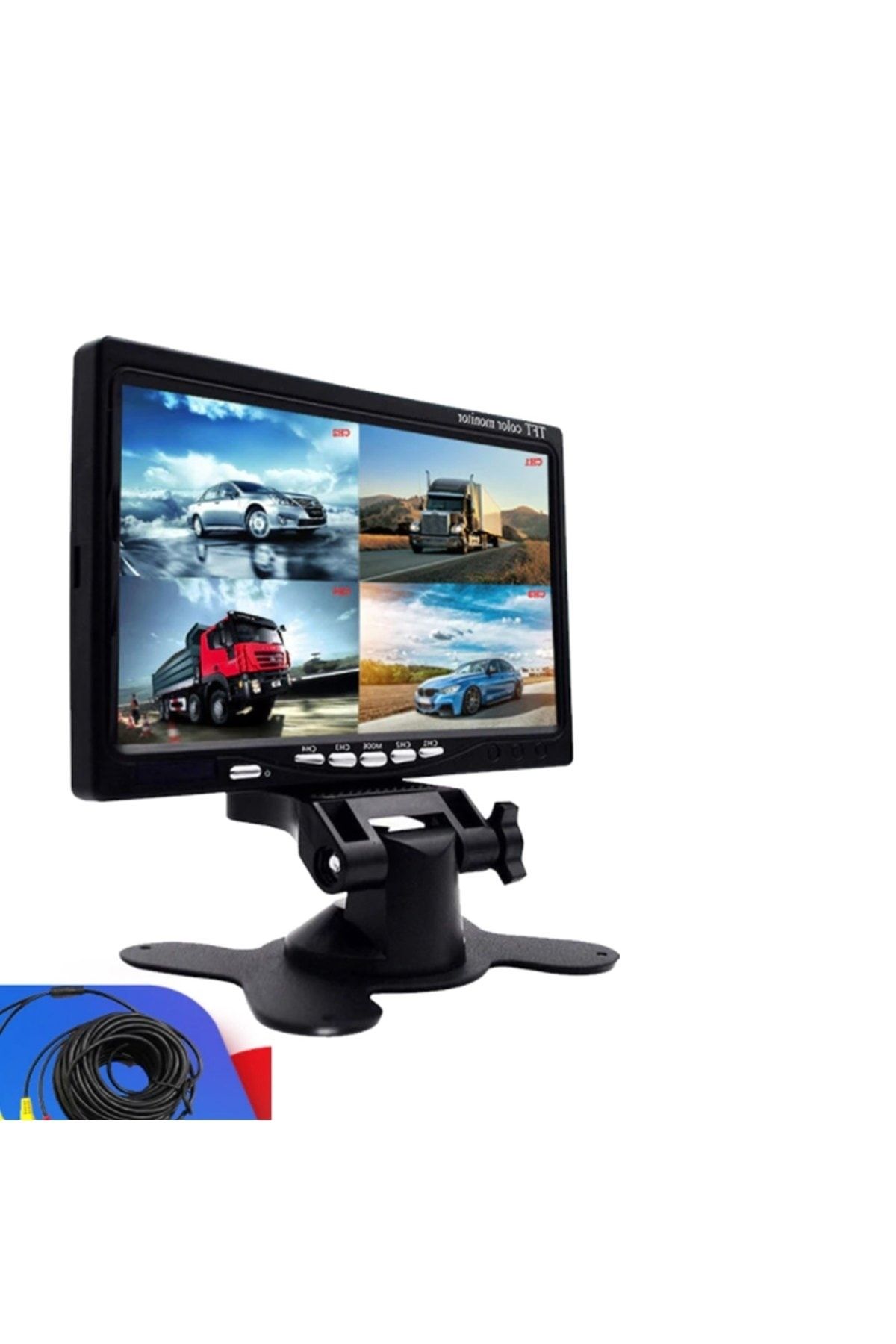 AEM Servis Tip Lcd Ekran 4 Bölge Gösteren Kamera 7" 1