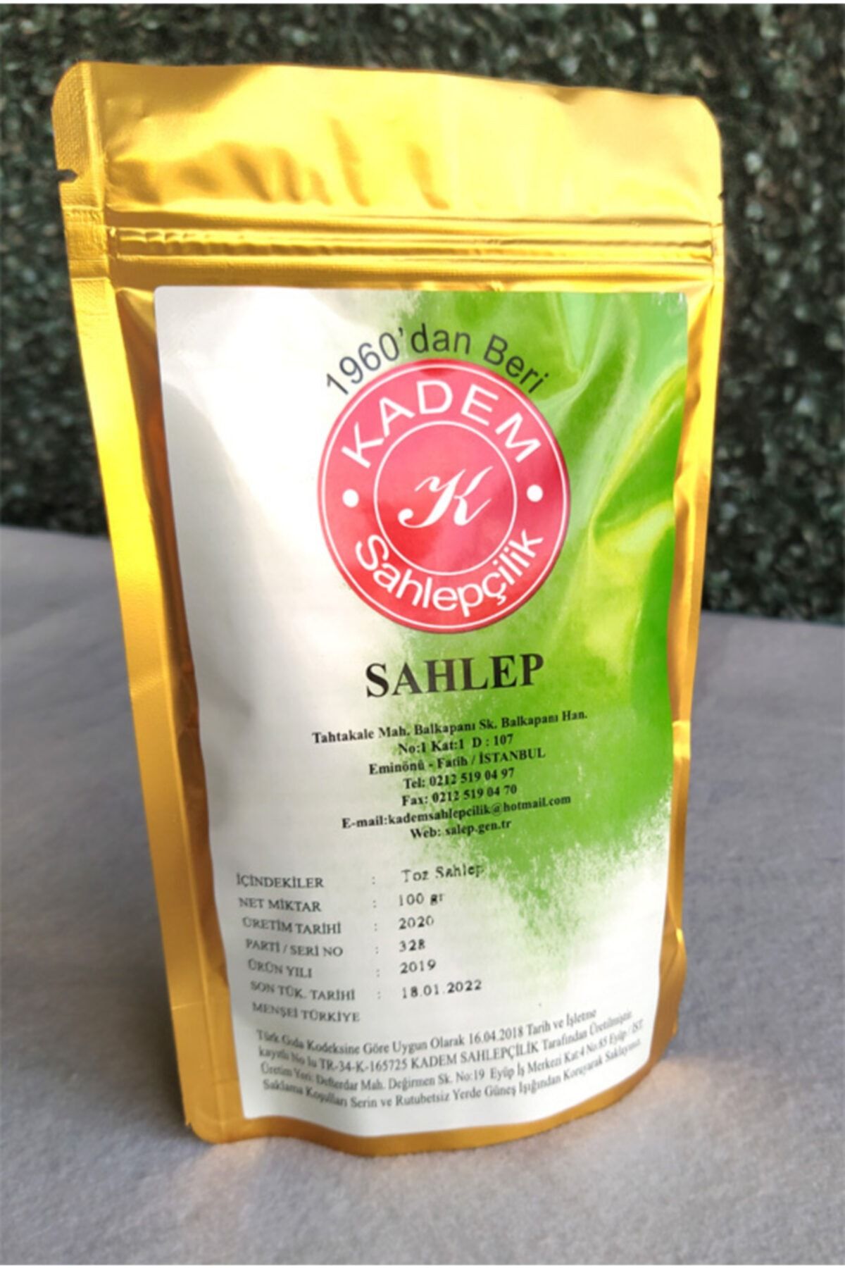 Kadem Sahlepçilik Saf Salep 100 Gr