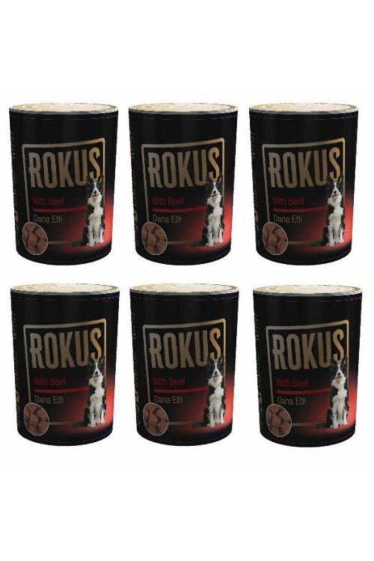 Rokus Dana Etli Köpek Konservesi 410 Gr*6 Ad
