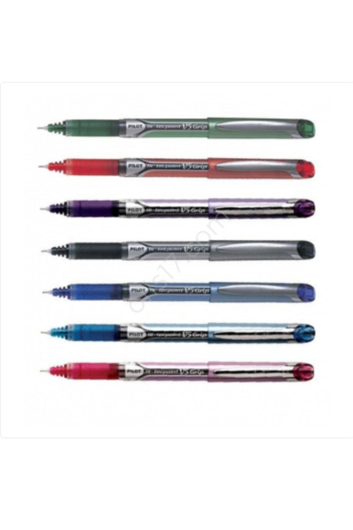 Pilot Pılot V5 Grip Siyah-mavi-kırmızı Paket