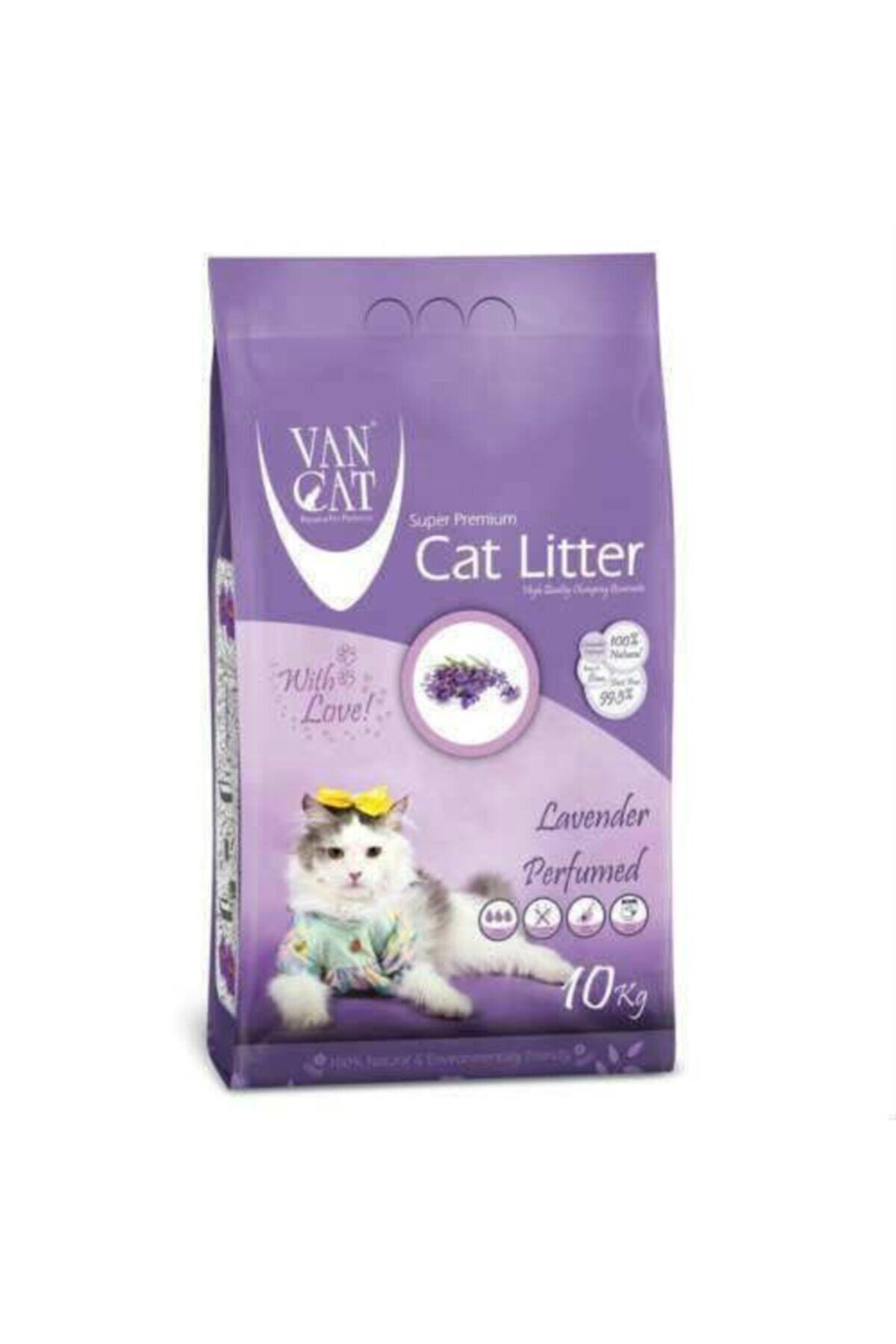 Vancat Lavanta Kokulu Bentonit Kedi Kumu Kalın Taneli 10 Kg