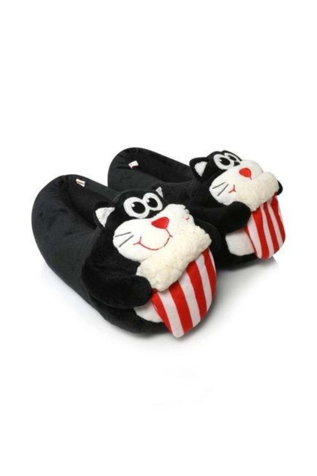 Twigy Tt0744 Tw Catcorn Siyah Kadın Hayvan Figürlü Panduf