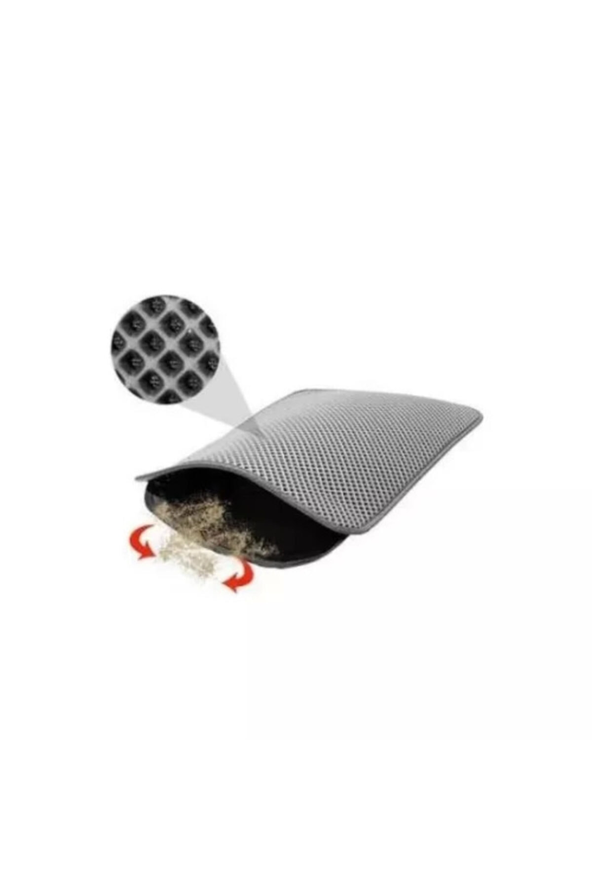 Bioclass Elekli Kedi Tuvalet Önü Paspası Gri 60x45 Cm