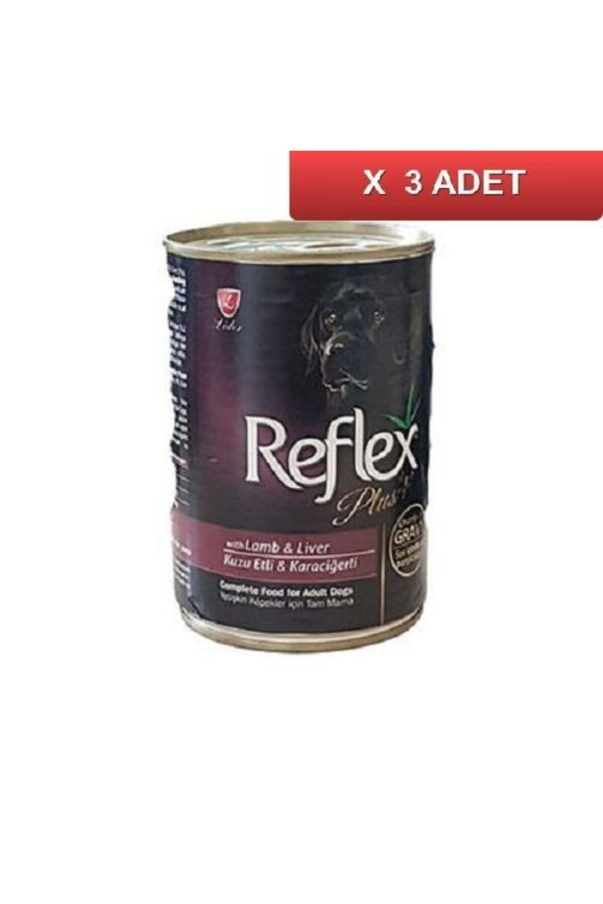 Reflex Plus Kuzulu Karaciğerli Köpek Soslu Konserve 400 Gr (3 Adet)