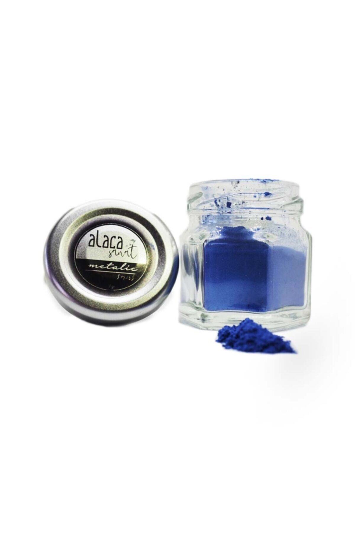 Alaca Sanat Mavi Epoksi Metalik Toz Pigment Boya