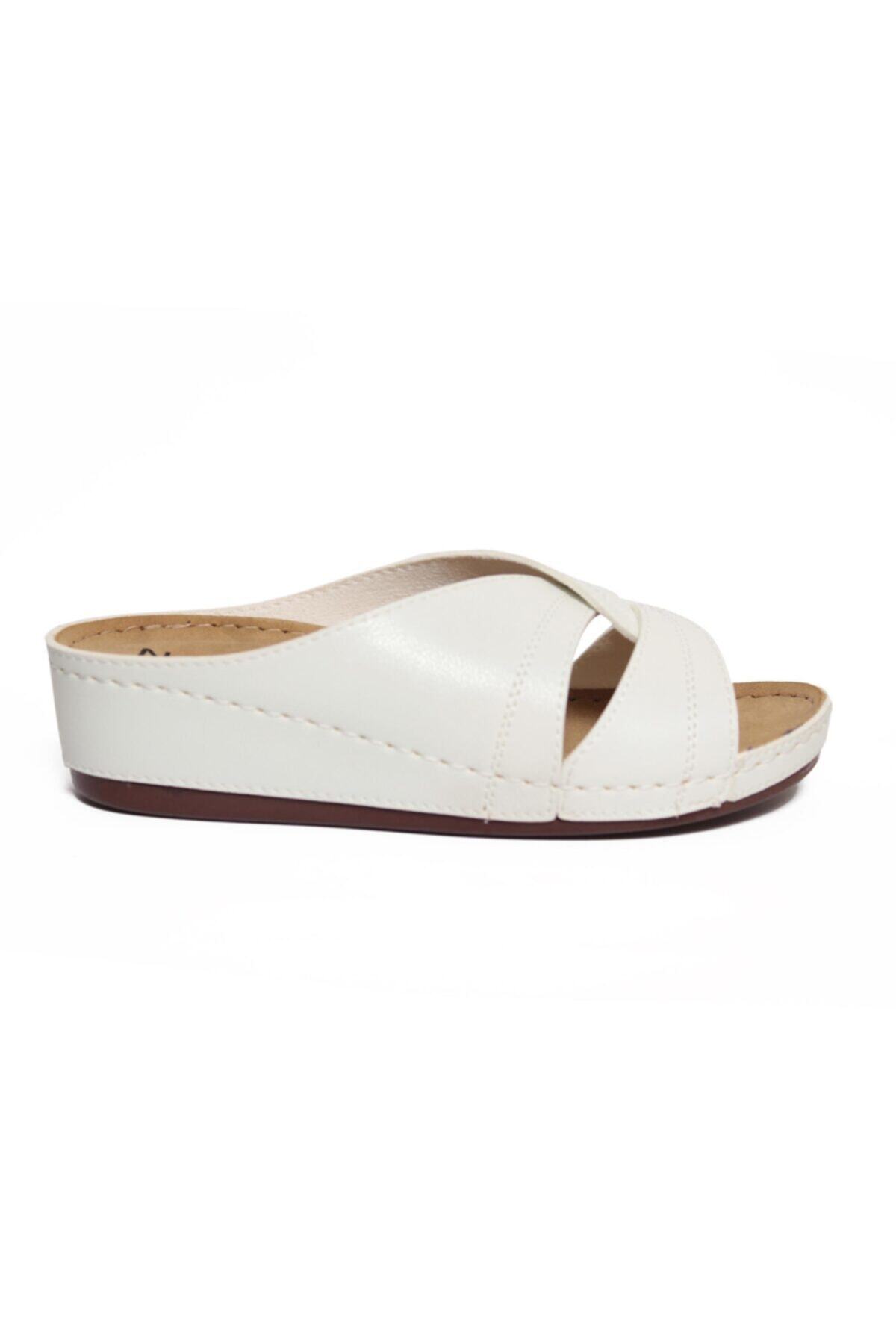 royjones kadin beyaz ortopedik gunluk terlik 1816 fiyati yorumlari trendyol
