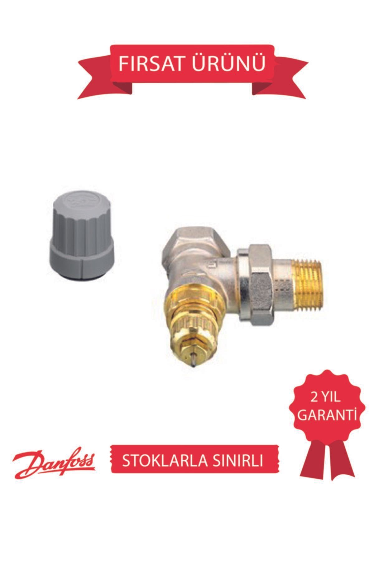 DANFOSS Dn15 Termostatik Radyatör Vana Gövdesi - Köşe