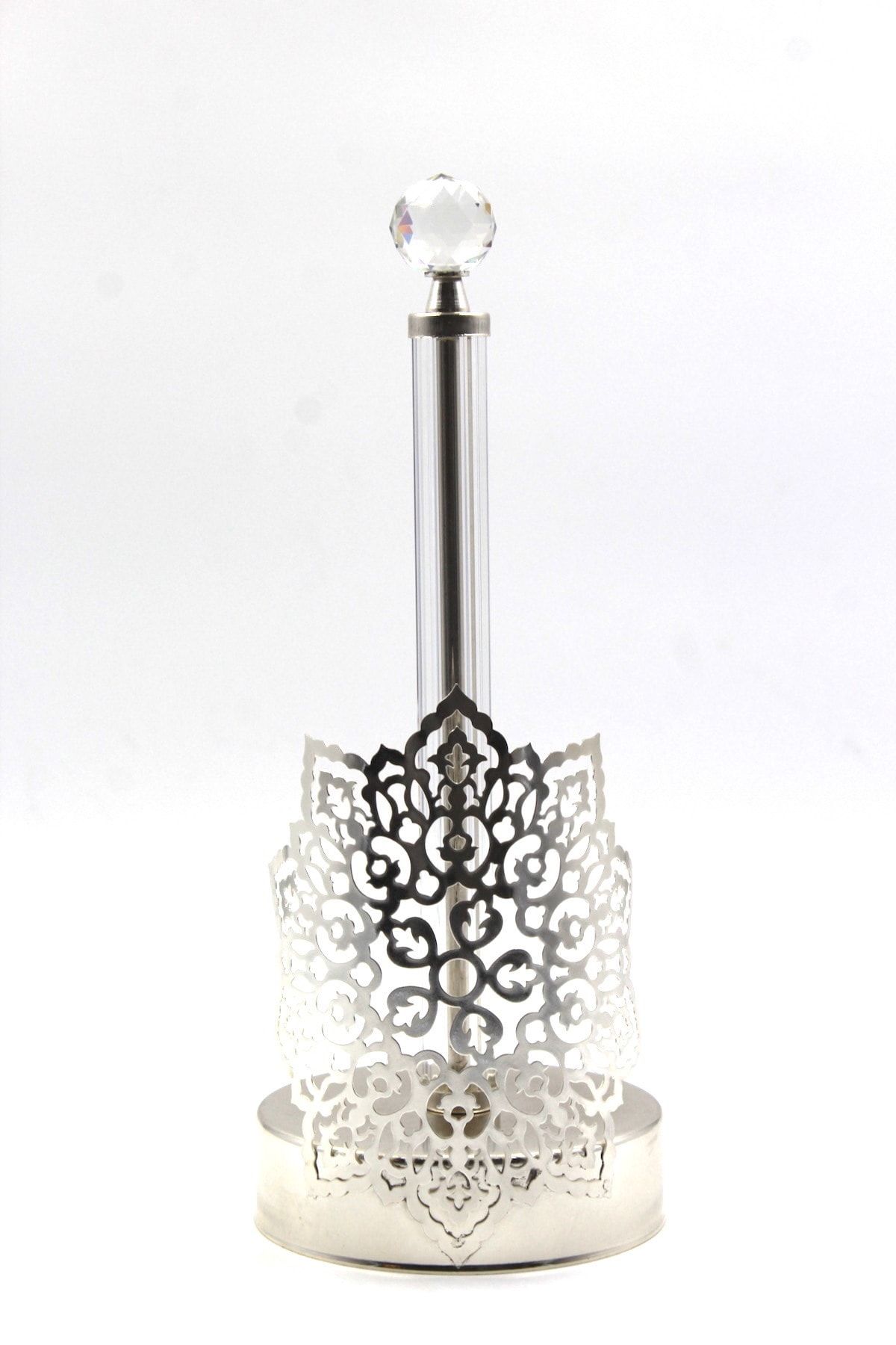 ZARAFET HOME Gümüş Metal Kağıt Havluluk