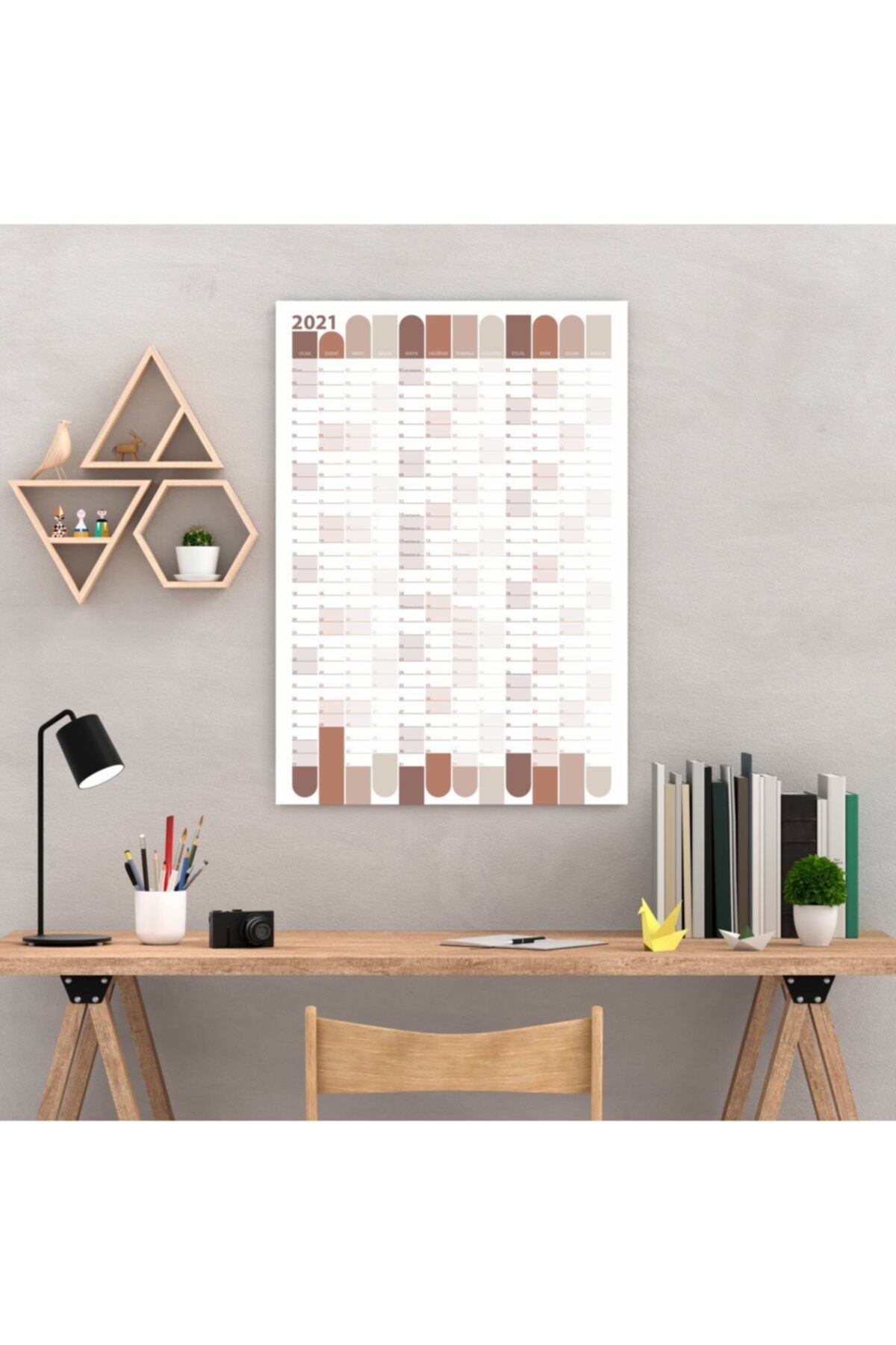 bi'aldım Yıllık Planlayıcı Duvar Takvimi - 50x70 Cm Boy Afiş